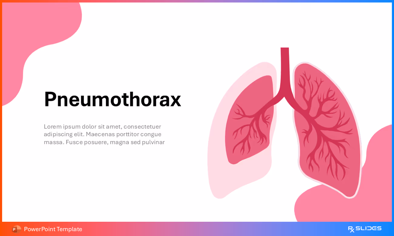 Pneumothorax Introduction Animated PowerPoint Slide