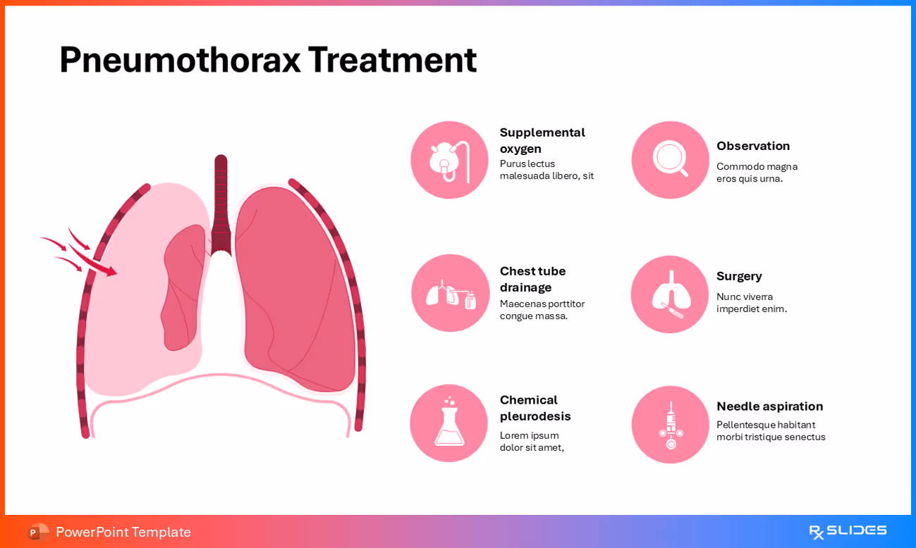 Pneumothorax Treatment Presentation Template