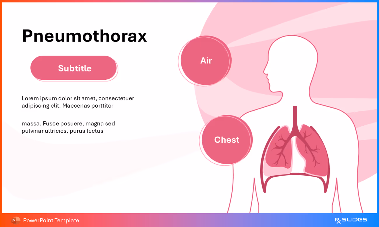 Pneumothorax Explanation Slide Template