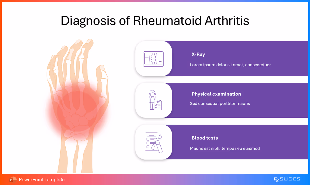 RA Diagnosis – Horizontal Layout