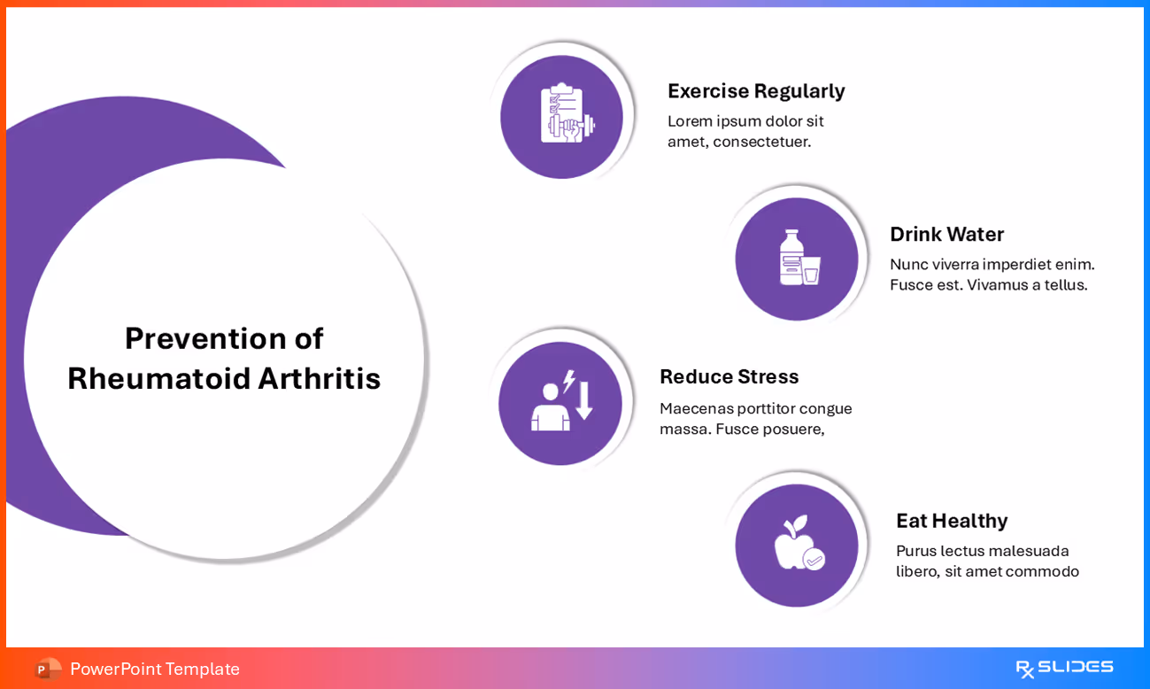 RA Prevention – Rounded Infographic Layout