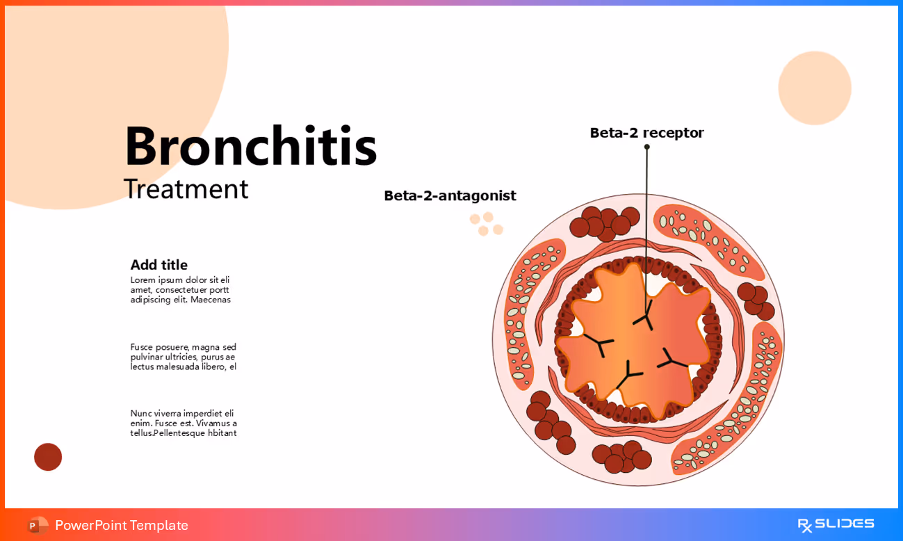Bronchitis Treatment Animated Slide Design