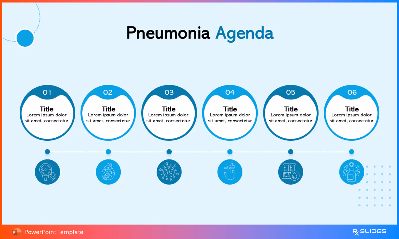 Pneumonia Presentation Agenda Slide