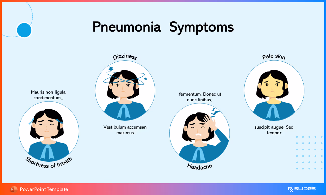 Pneumonia Symptoms Character Overview