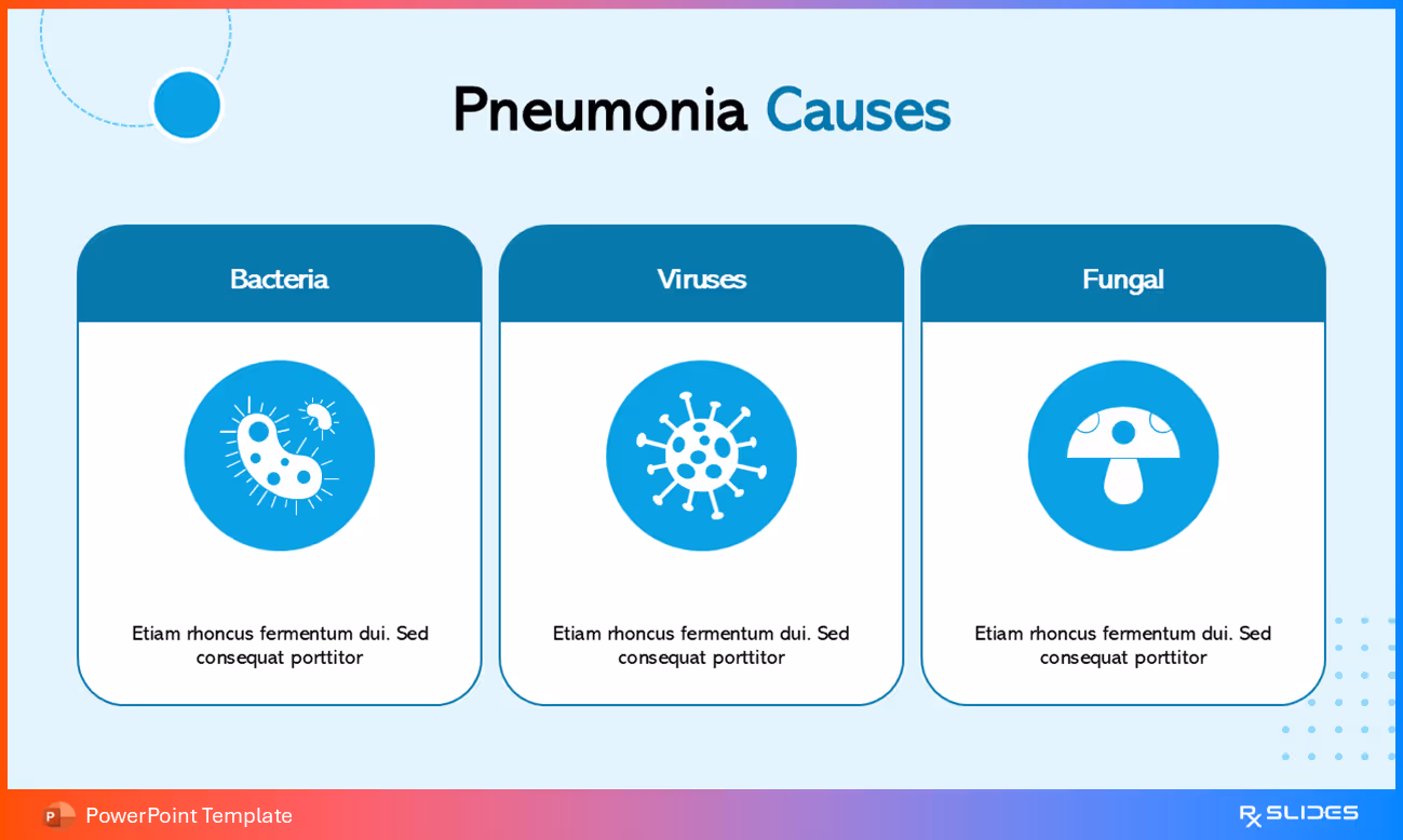 Pneumonia Causes PowerPoint Template