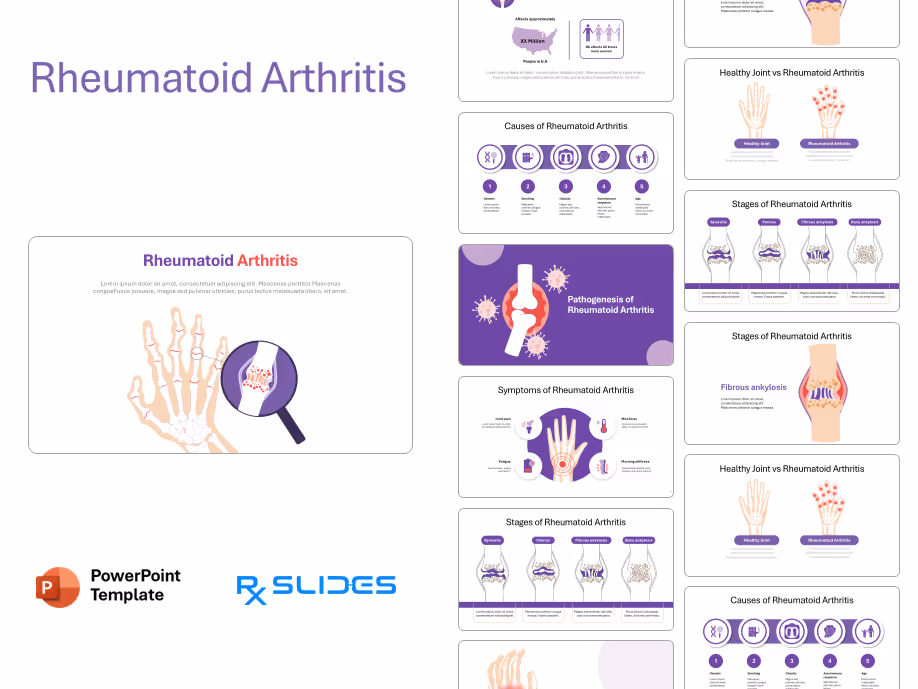 Rheumatoid Arthritis PowerPoint Template Free Download