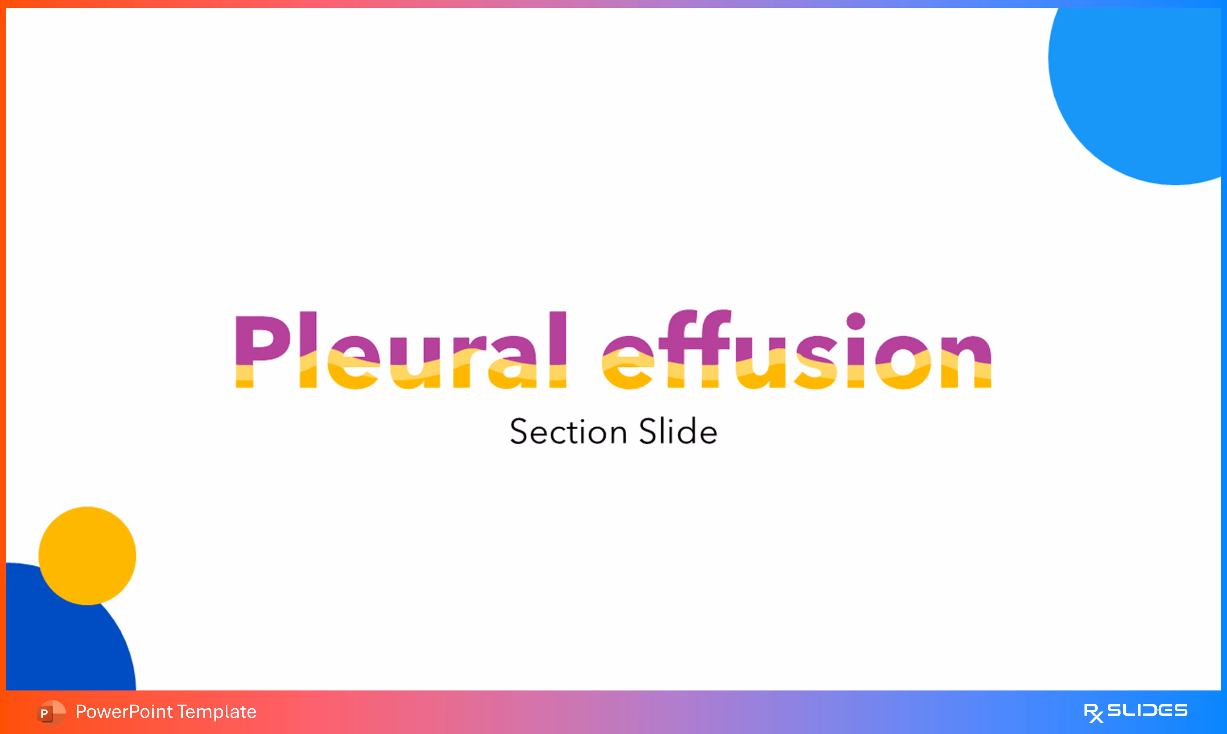 Pleural Effusion Symptoms (Section Slide)