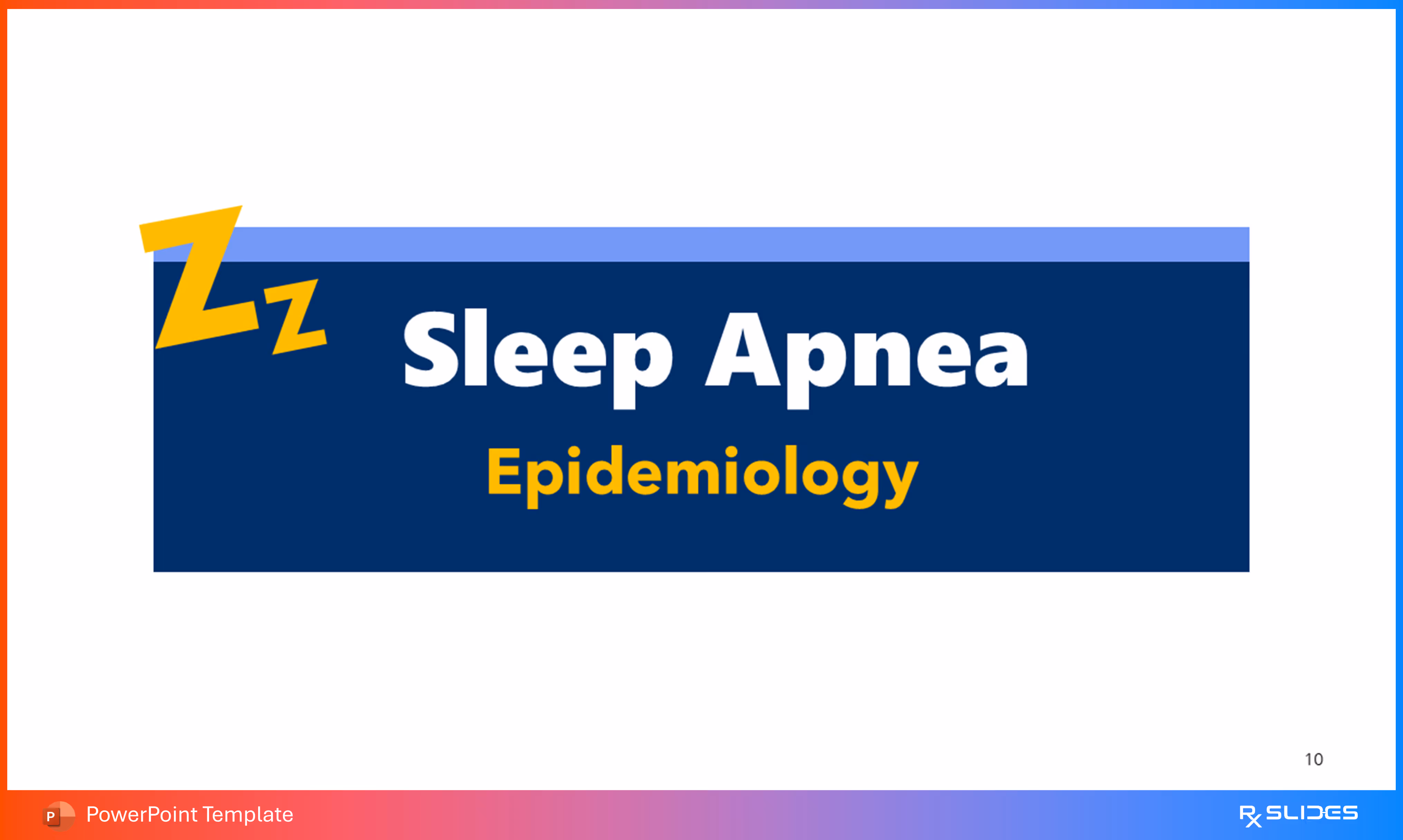 Sleep Apnea Epidemiology animated Slide