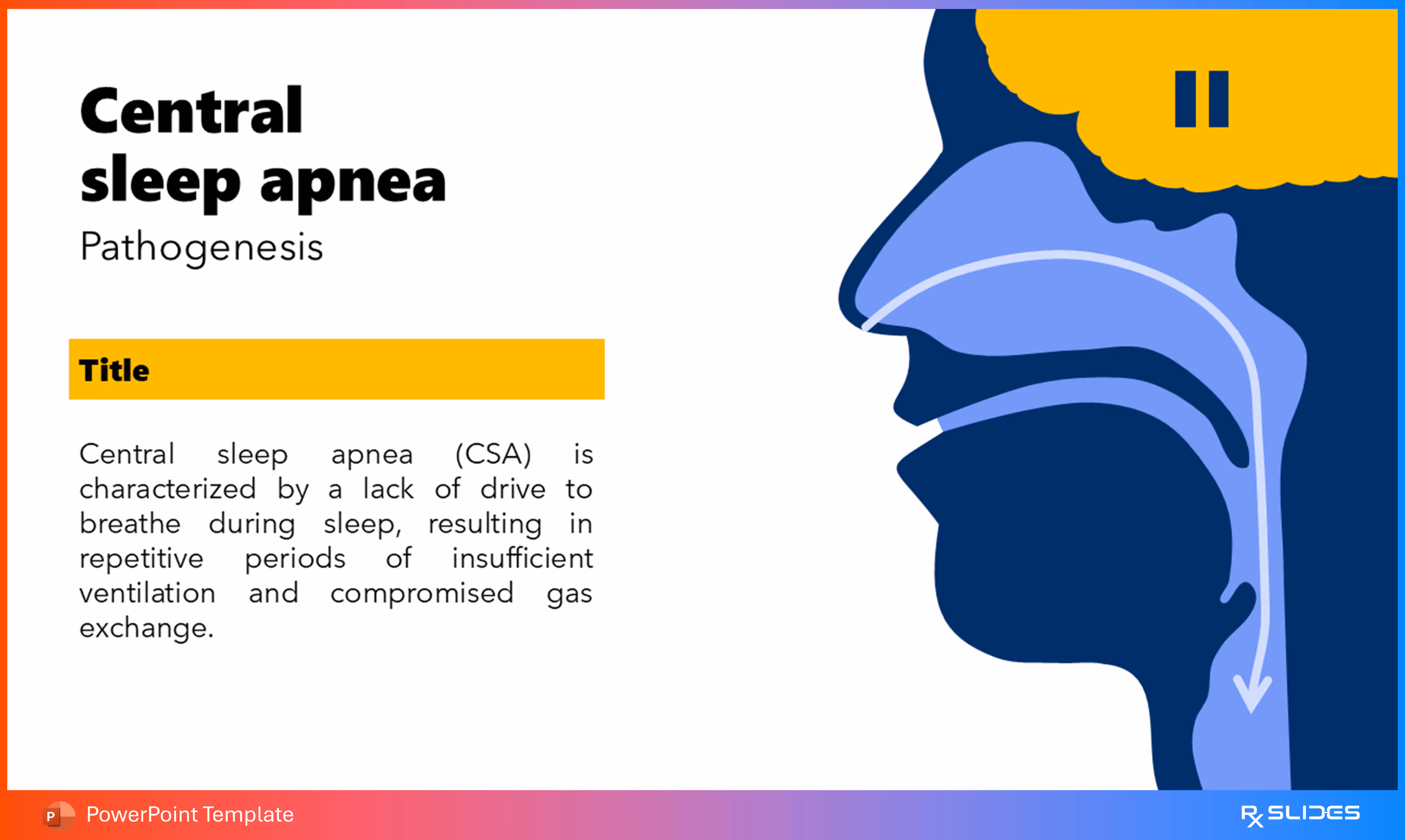  Central Sleep Apnea Pathogenesis: Animated Medical Template