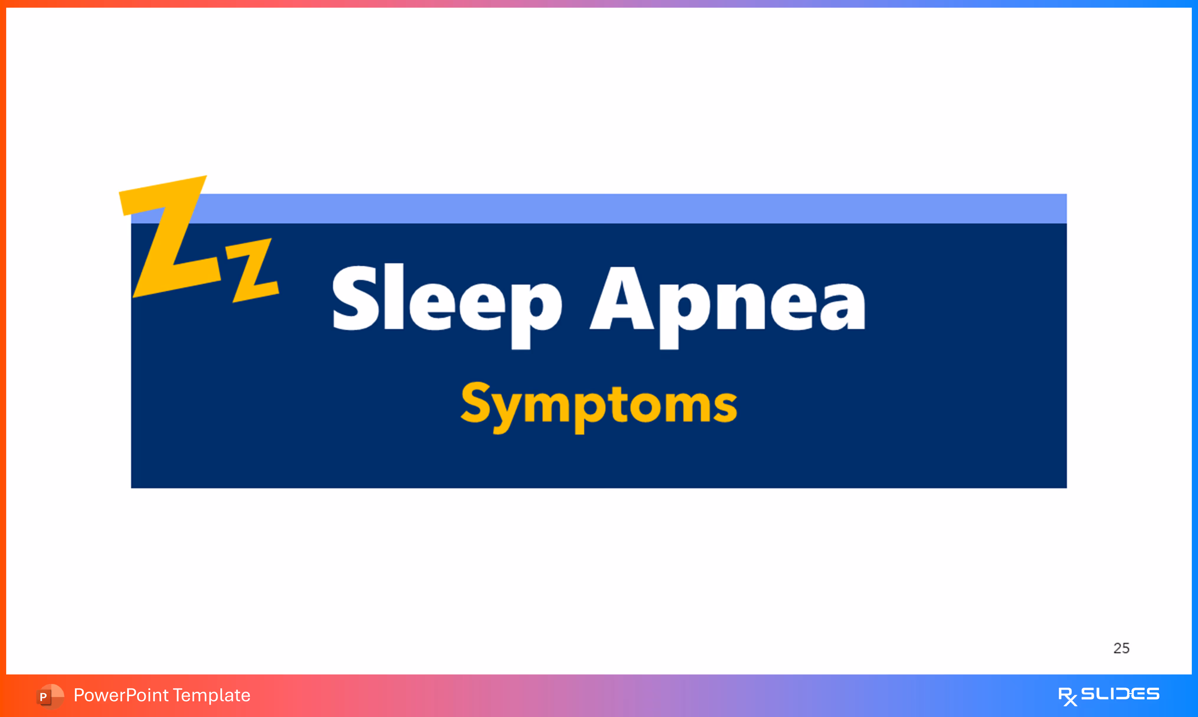 Sleep Apnea Symptoms Section Slide