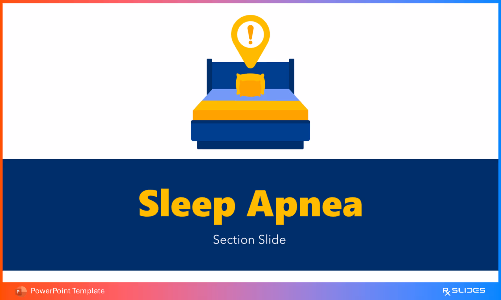  Sleep Apnea Section Slide Creative Design