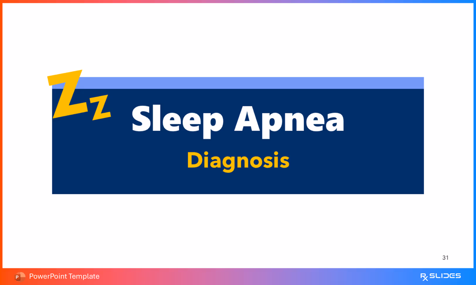 Sleep Apnea Diagnosis Slide Template