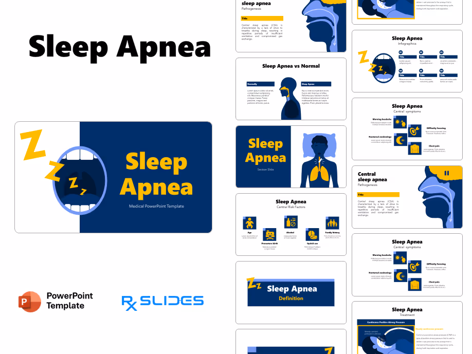 Sleep Apnea PowerPoint Template Free Download 