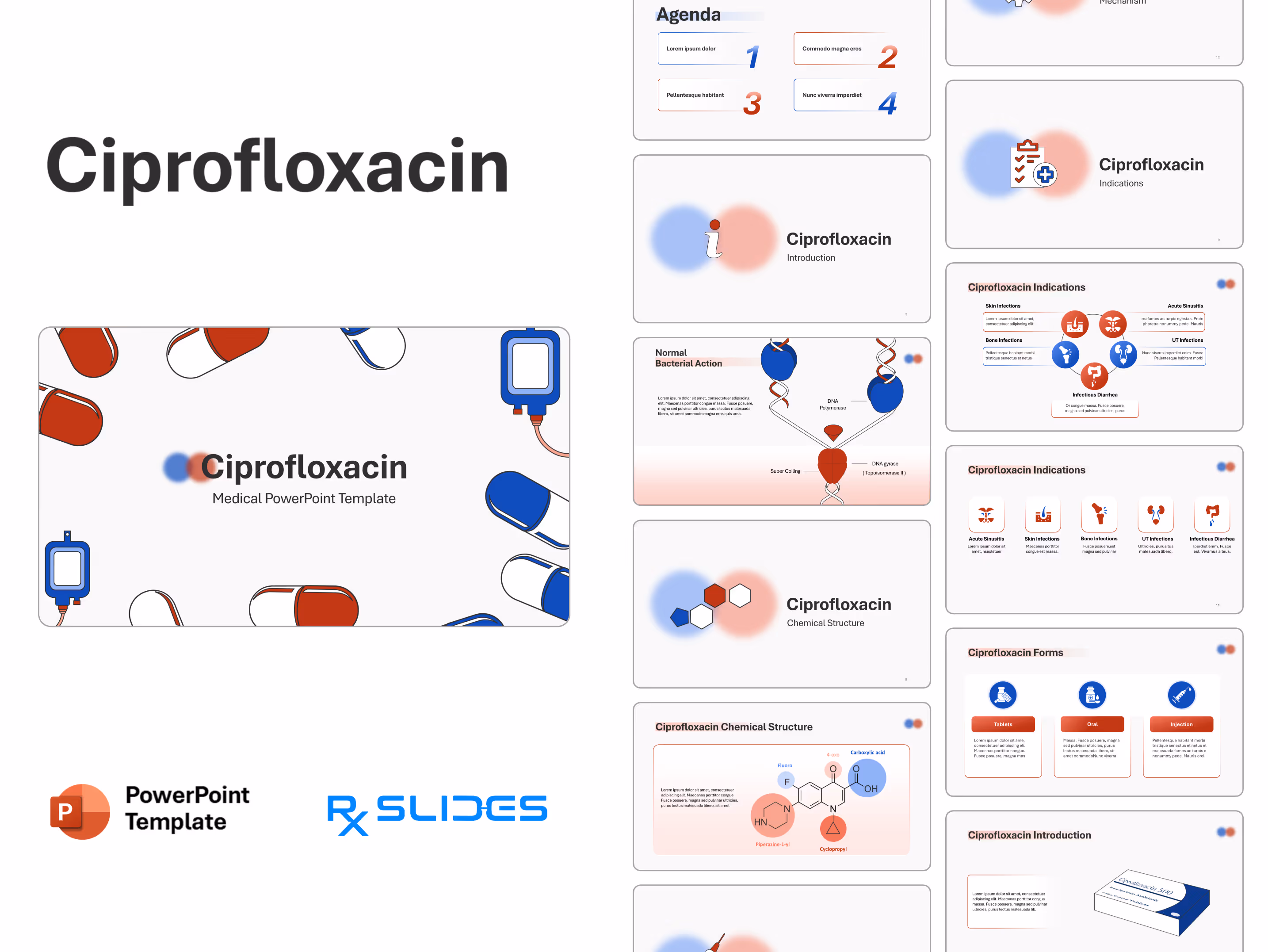 Ciprofloxacin PowerPoint Template