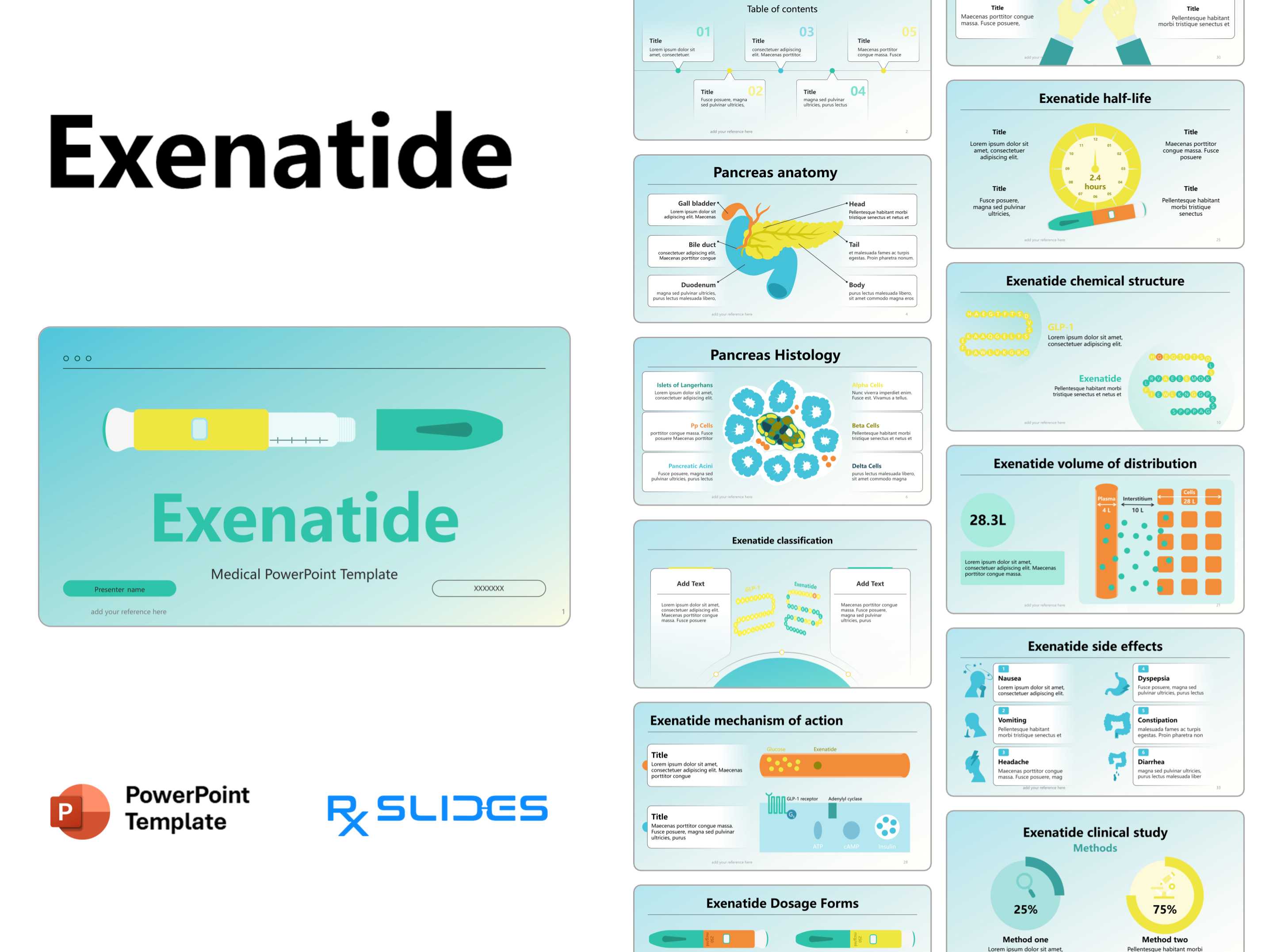 Exenatide PowerPoint Template