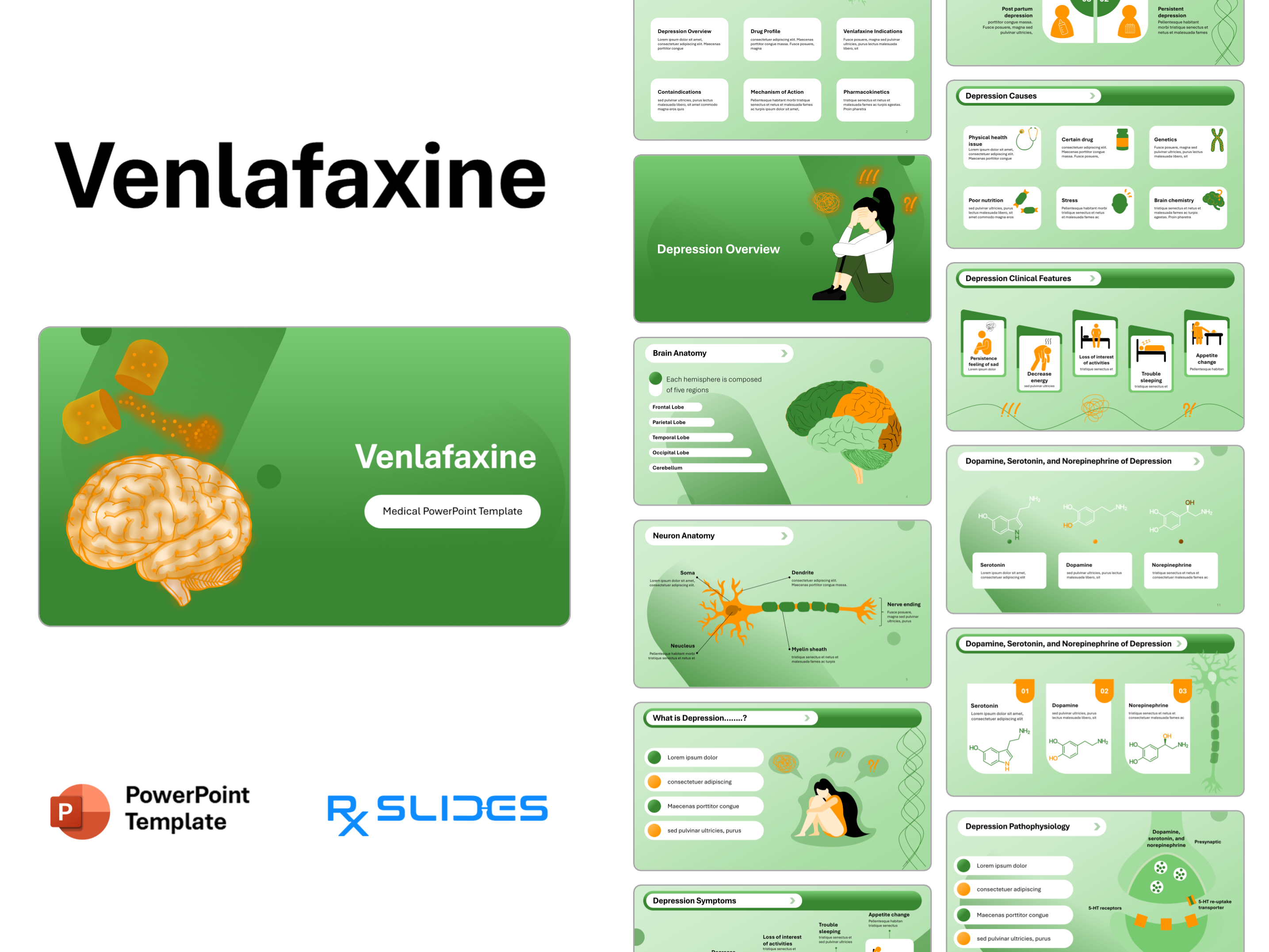 Venlafaxine PowerPoint Template