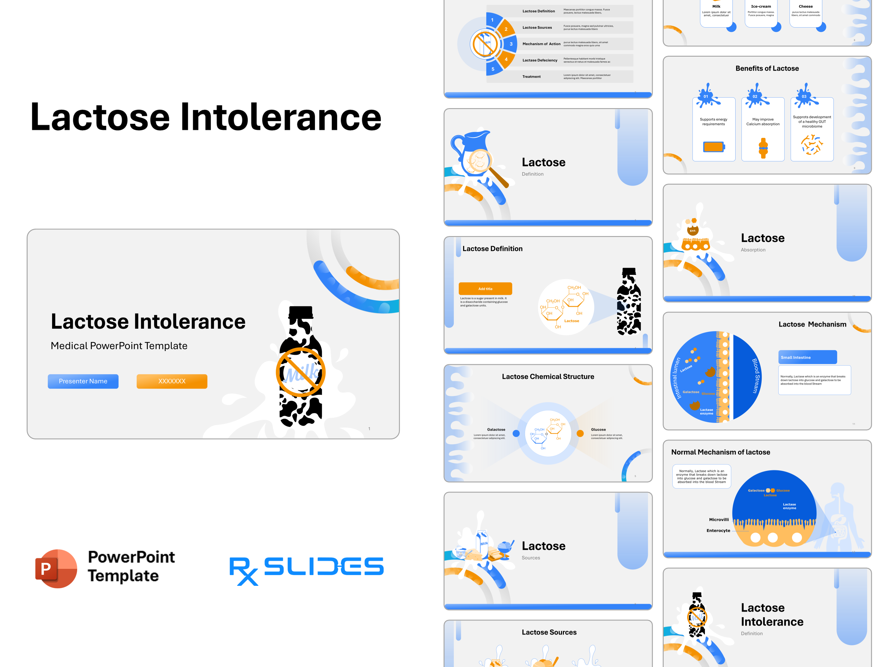 Lactose Intolerance PowerPoint Template