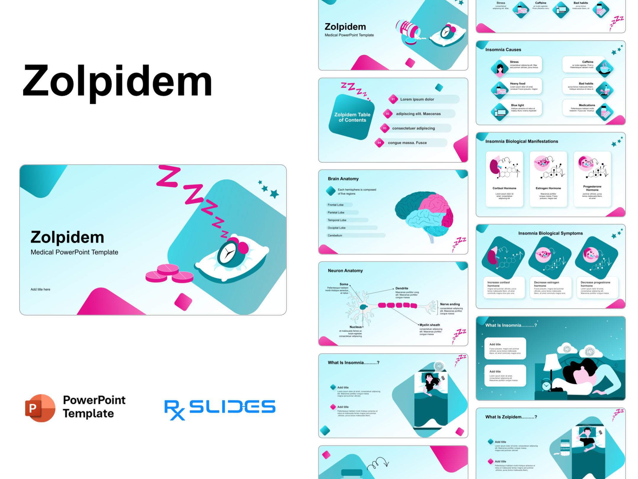 Zolpidem PowerPoint Template
