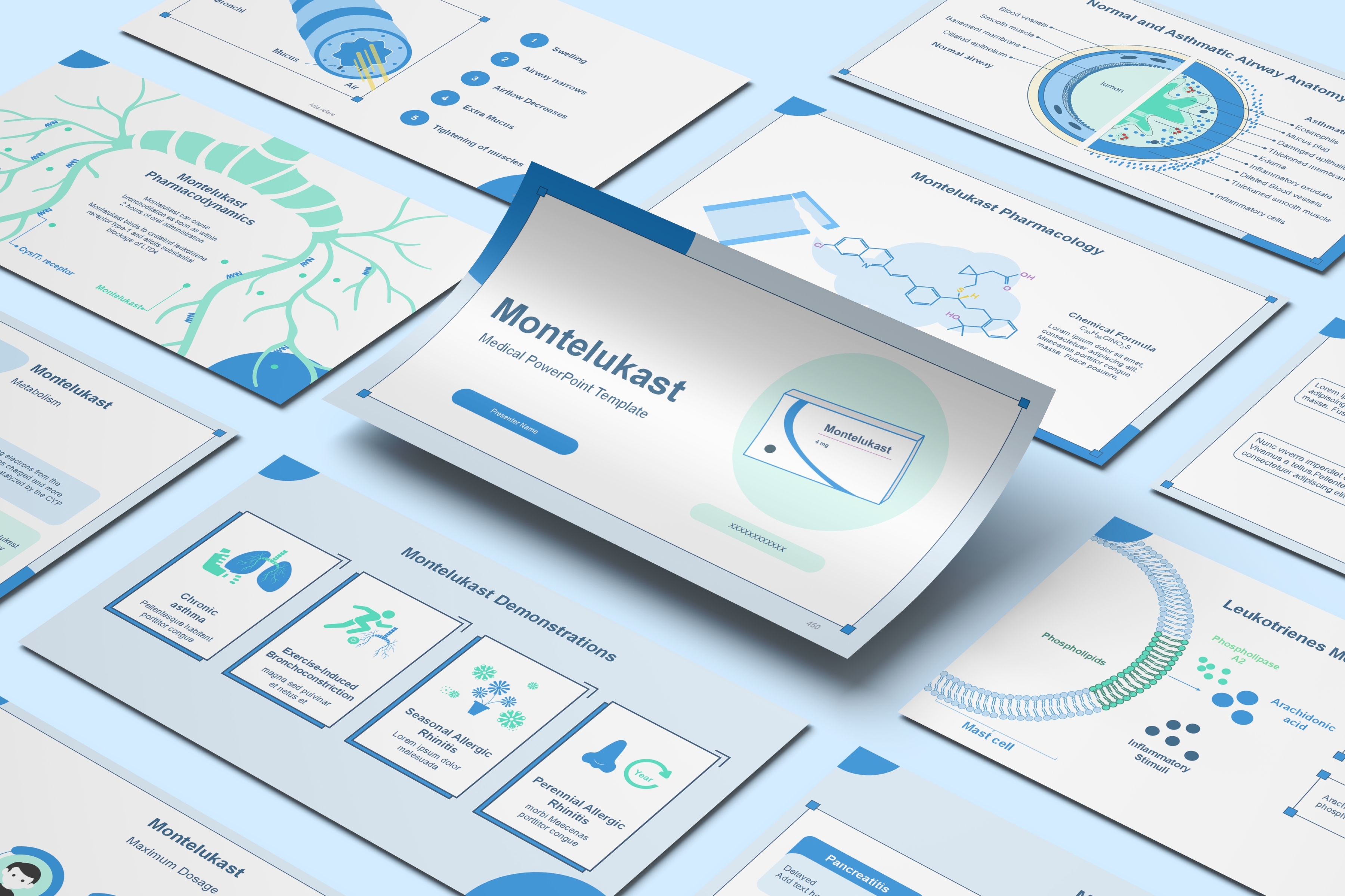 Montelukast PowerPoint Template
