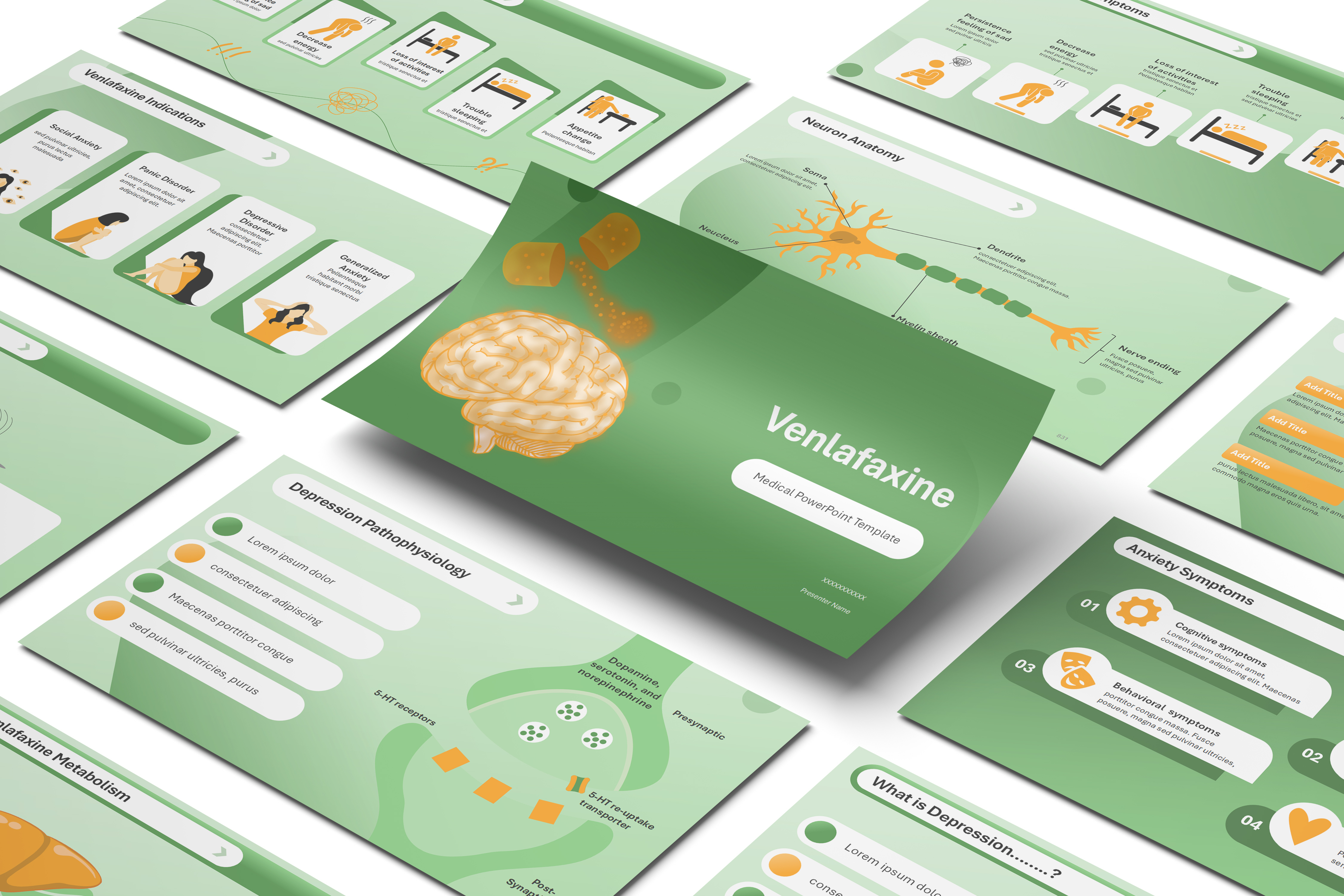 Venlafaxine PowerPoint Template