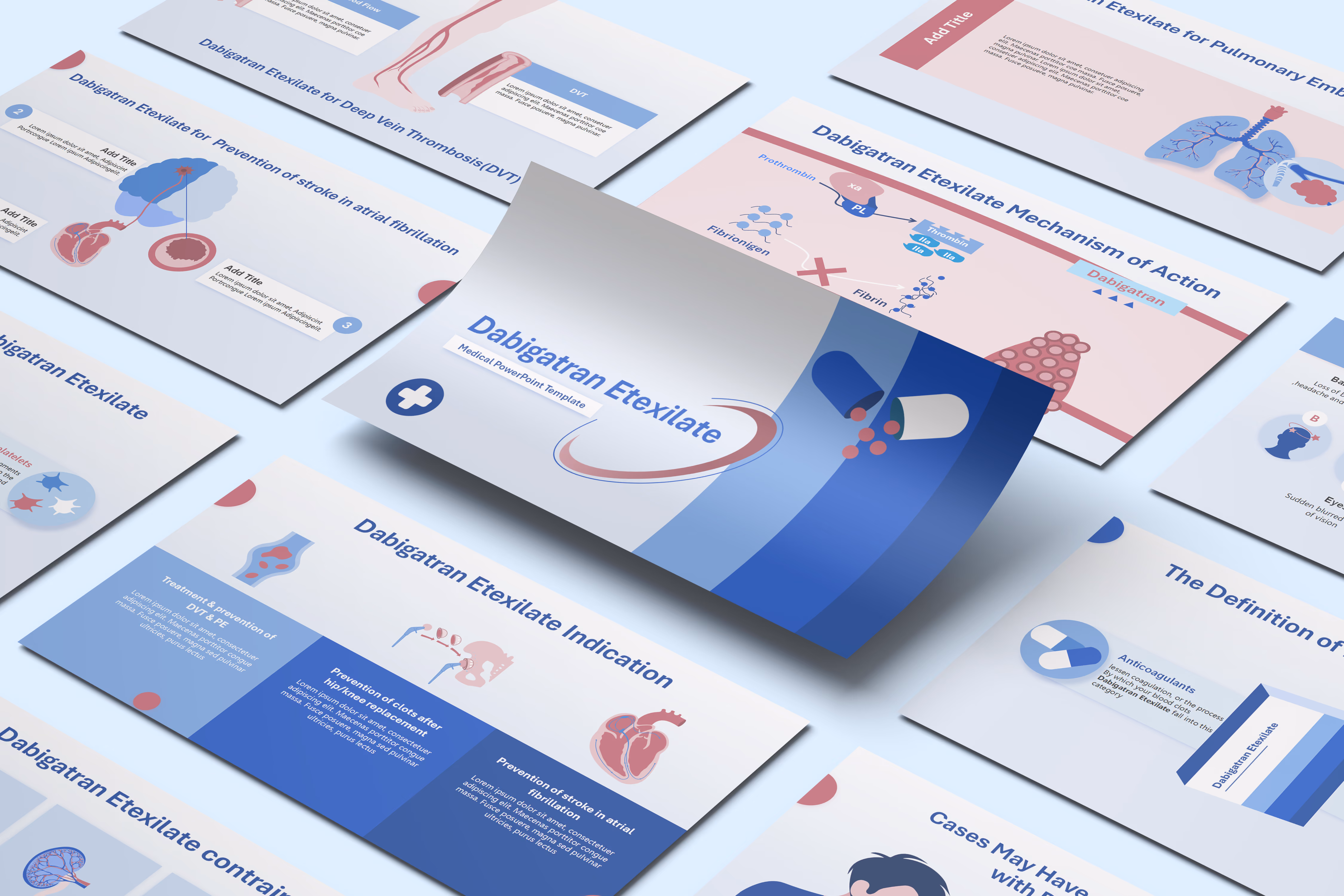 Dabigatran PowerPoint Template