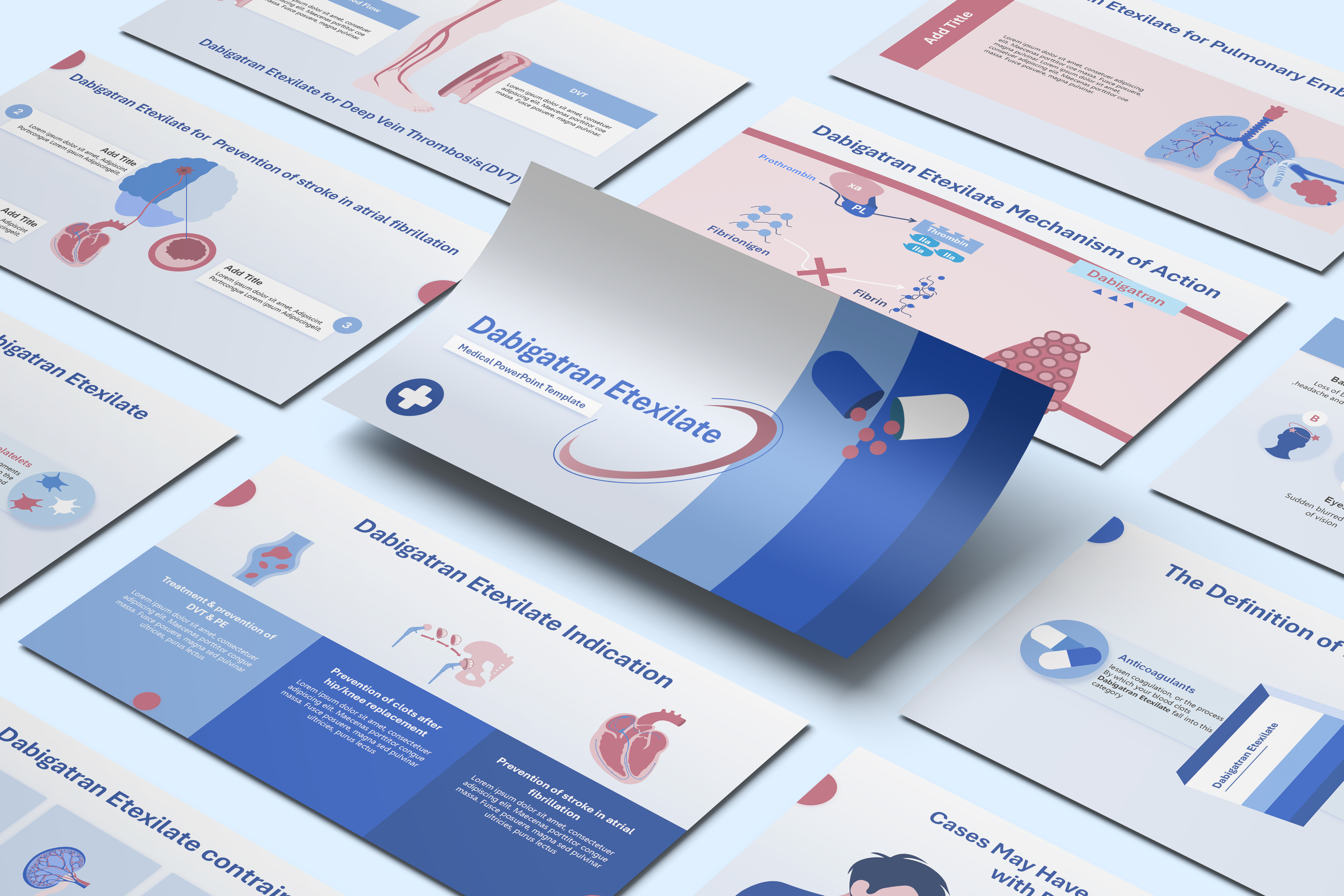 Dabigatran PowerPoint Template