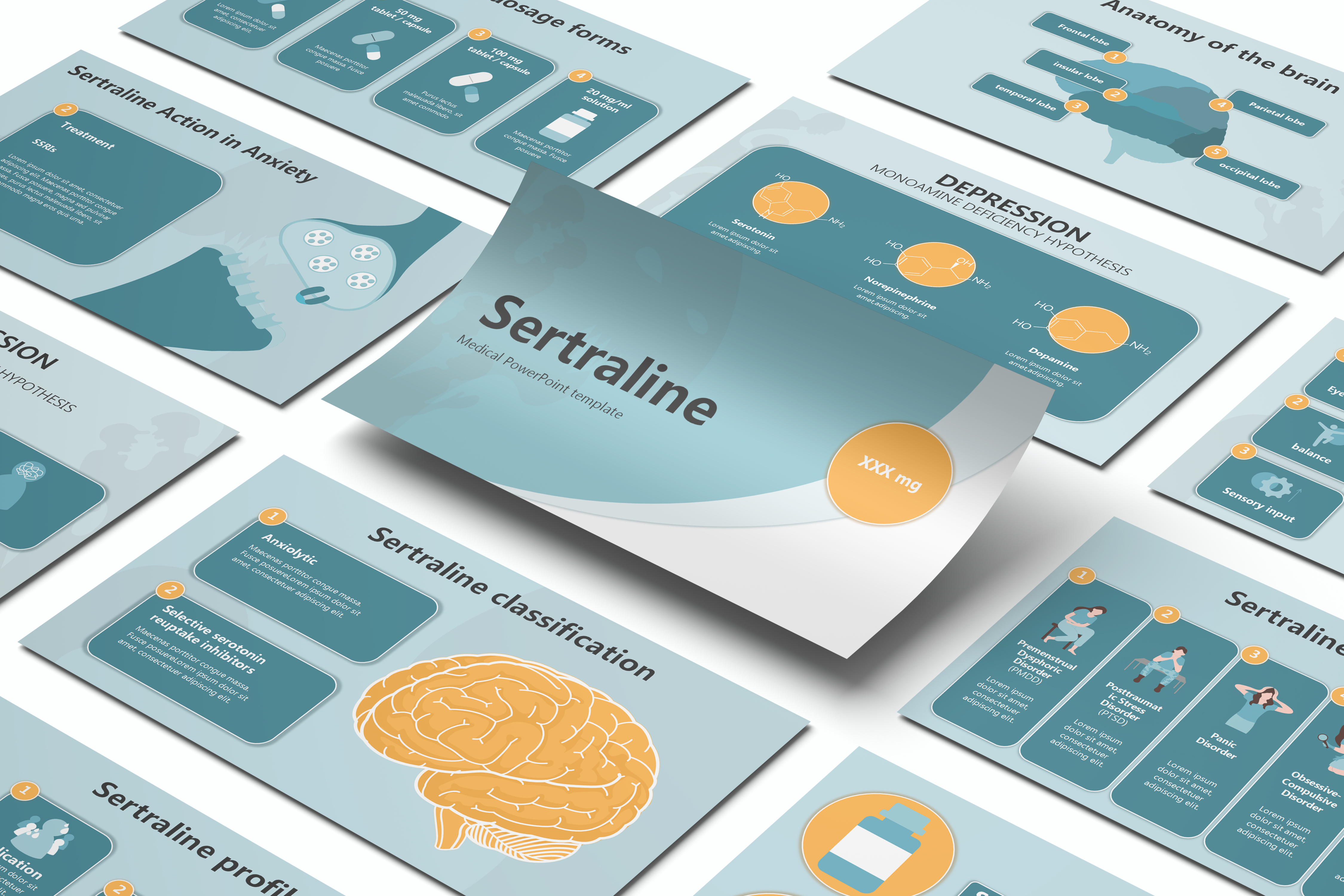 Sertraline PowerPoint Template