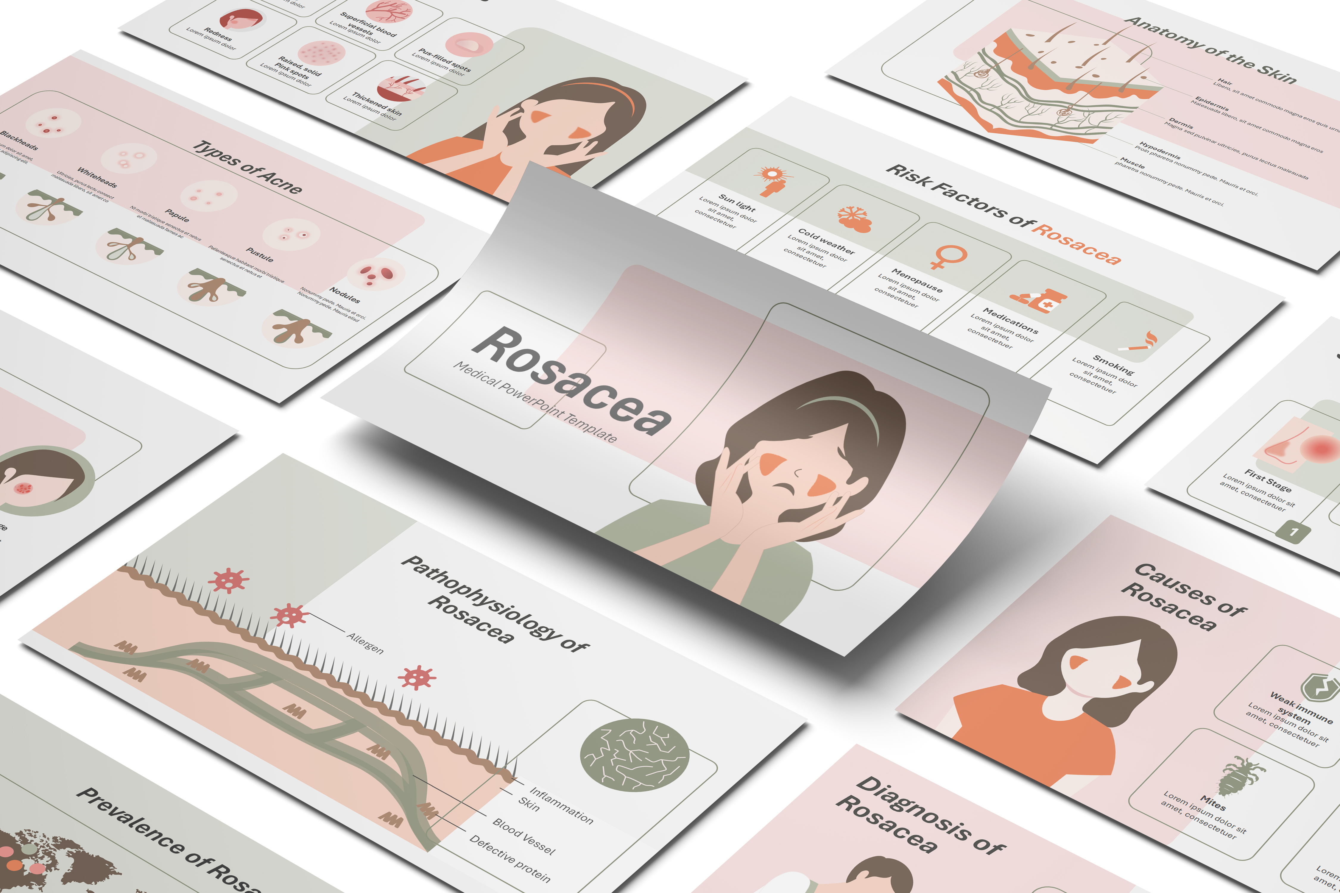 Rosacea PowerPoint Template