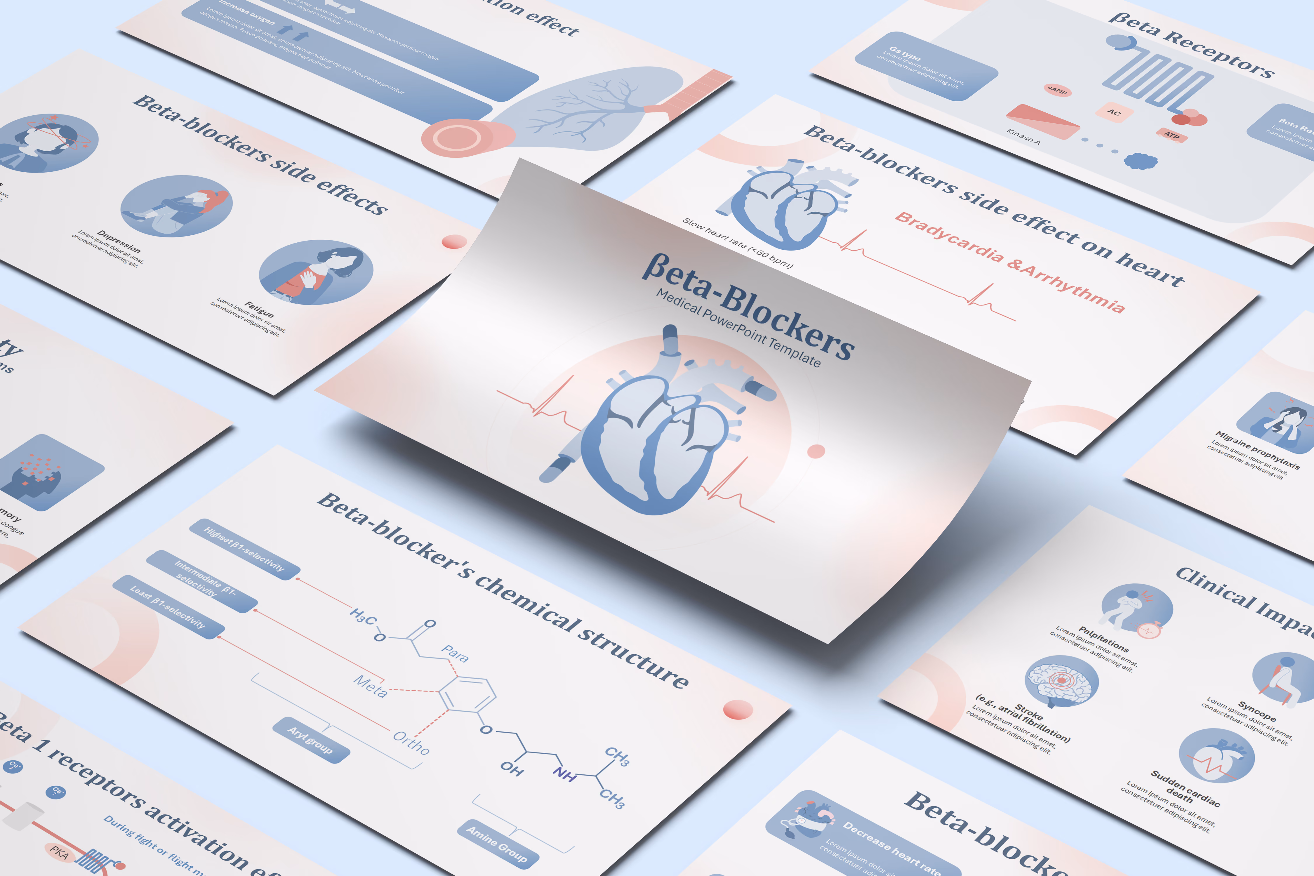 Beta Blockers PowerPoint Template 
