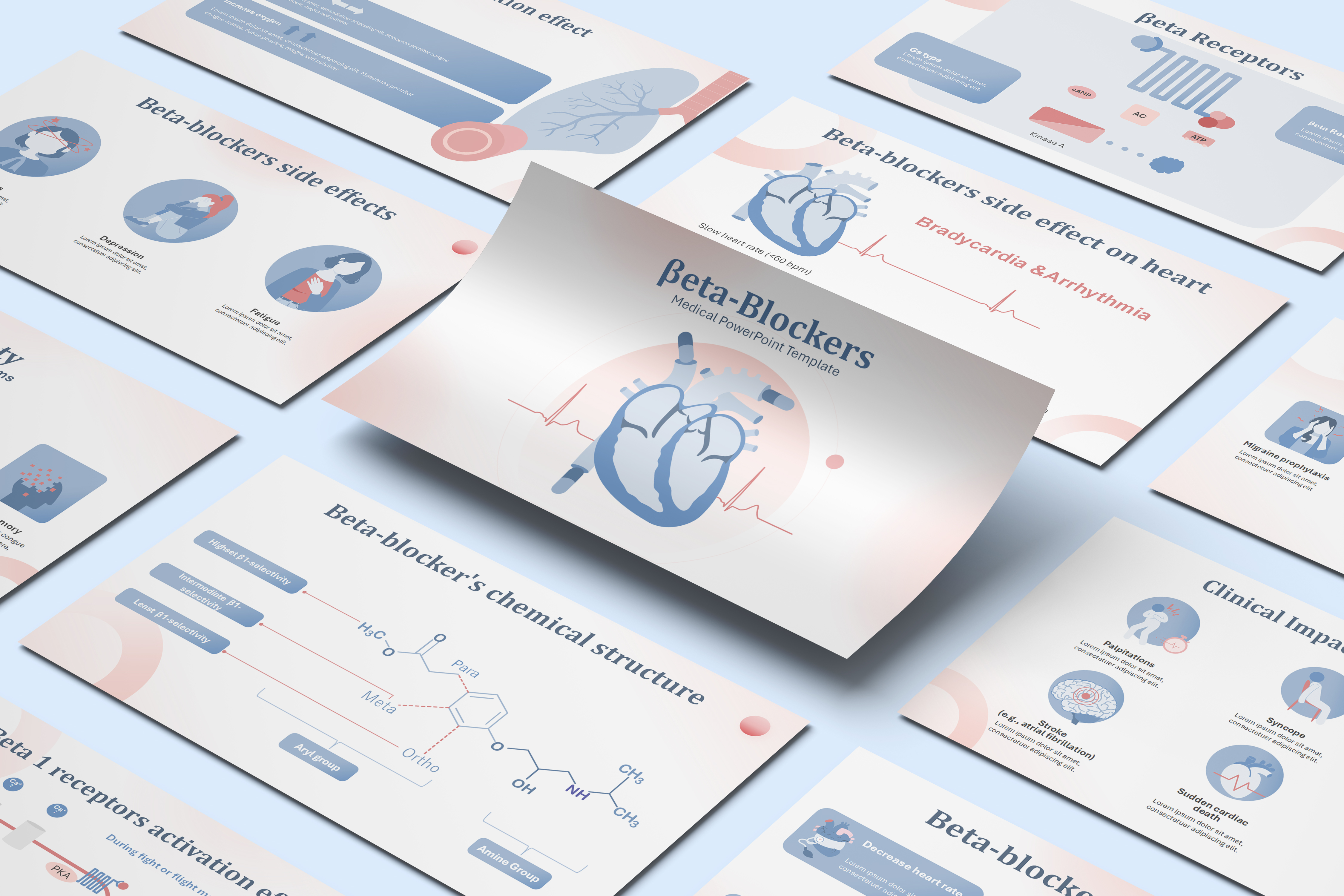 Beta Blockers PowerPoint Template 