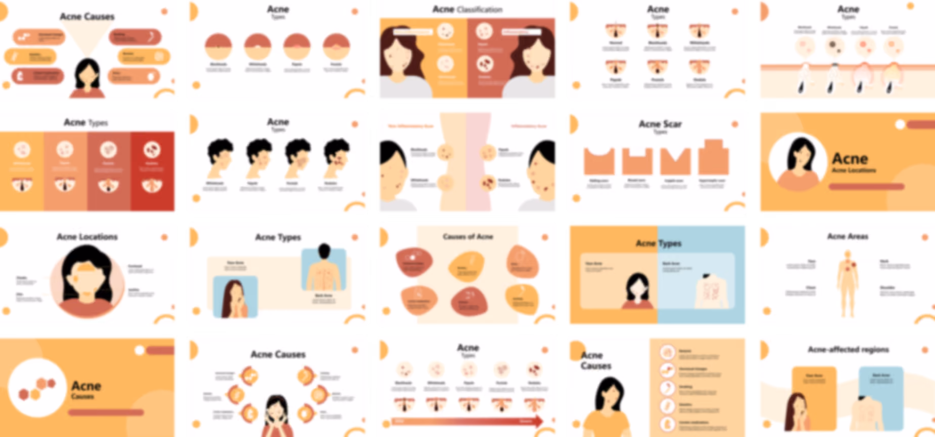 Acne presentation Template preview