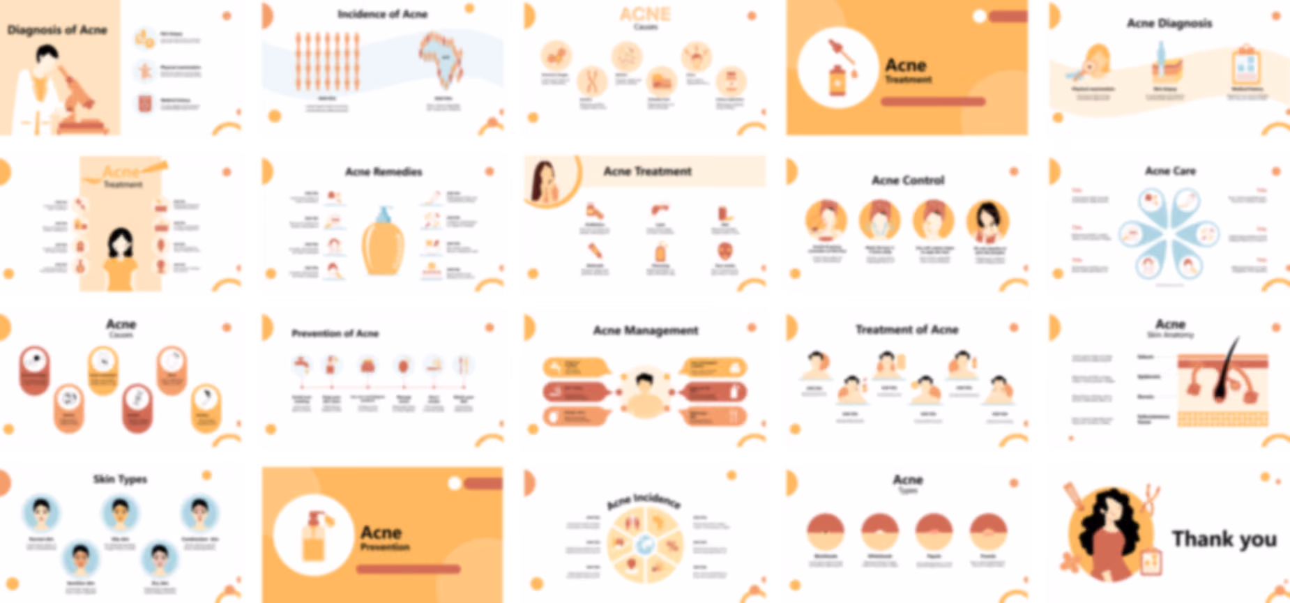 Acne PowerPoint template design preview