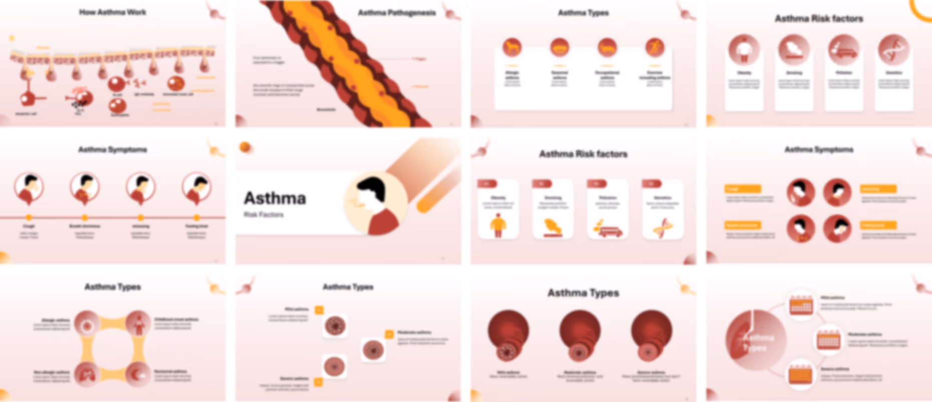 Asthma presentation Template preview
