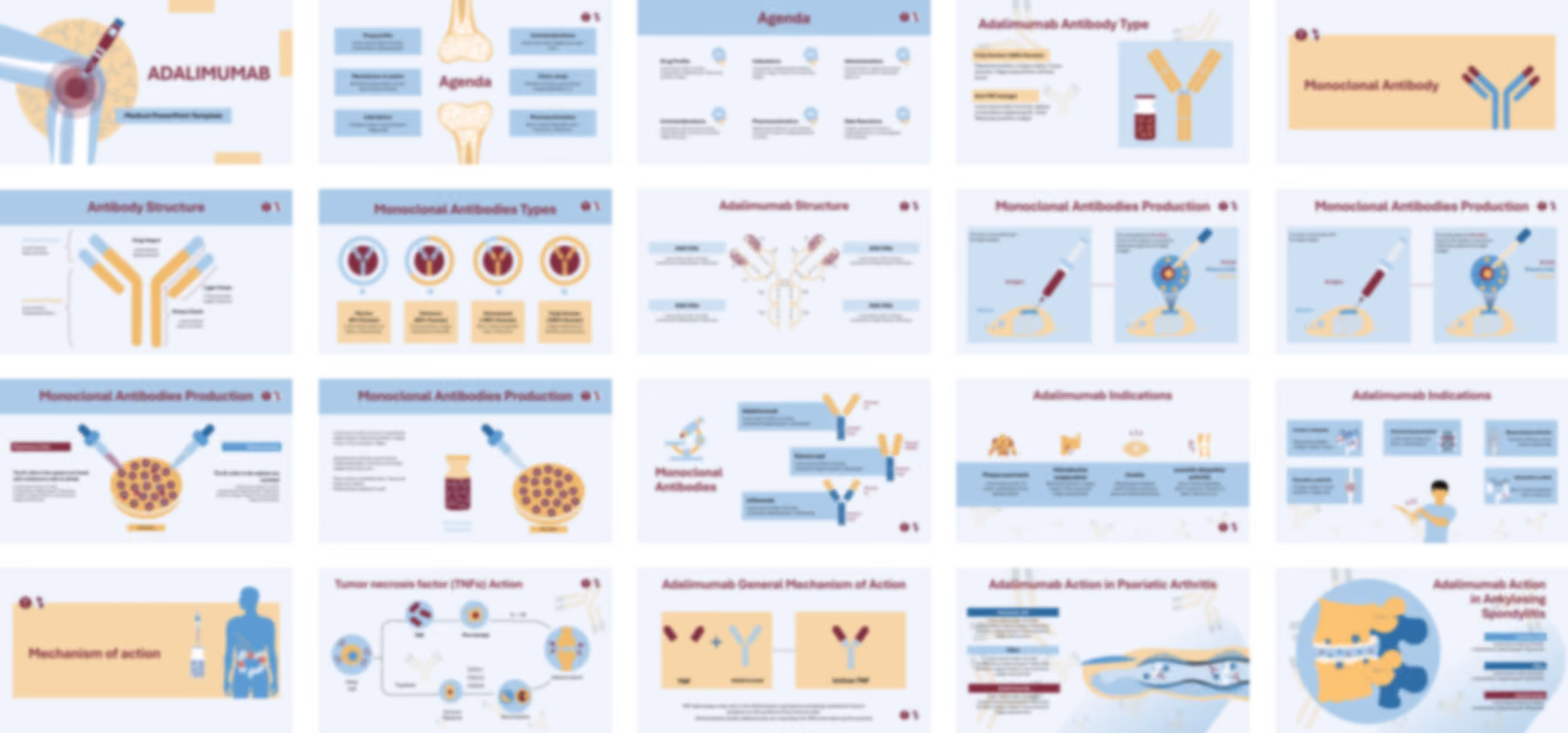 Adalimumab PowerPoint Template slide preview