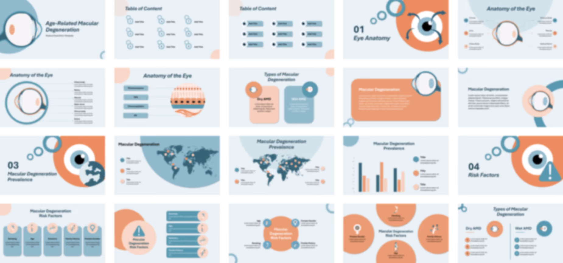 Age-related Macular Degeneration PowerPoint Template slide preview
