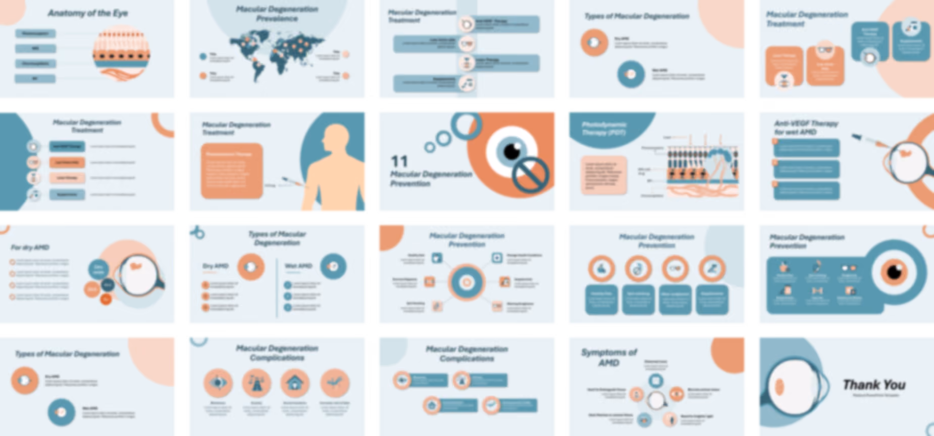 Age-related Macular Degeneration PowerPoint template design preview