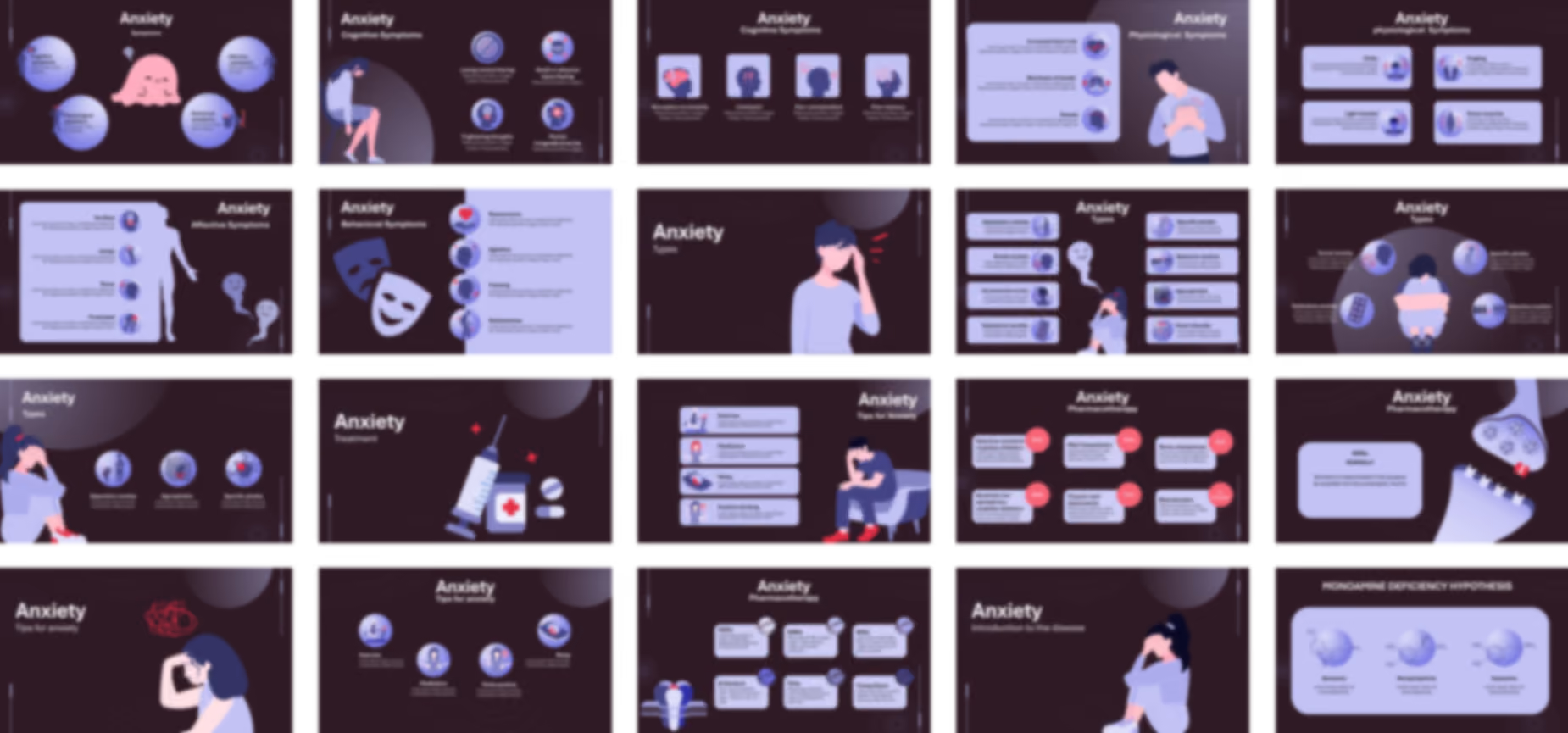 Anxiety presentation Template preview