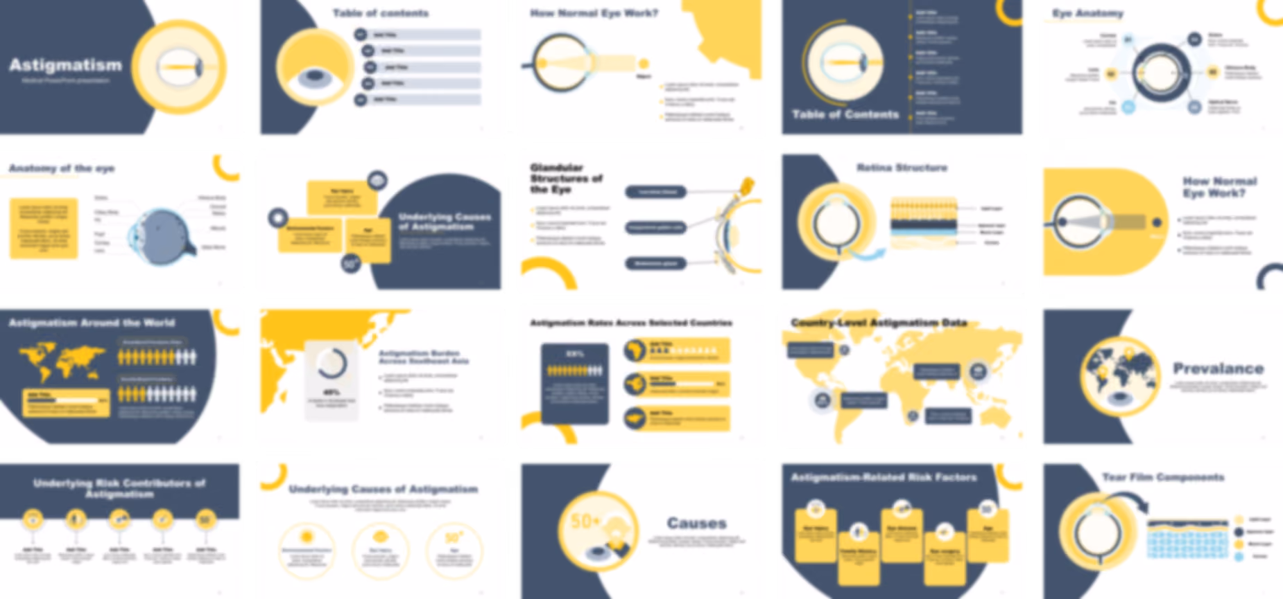 Astigmatism PowerPoint Template slide preview