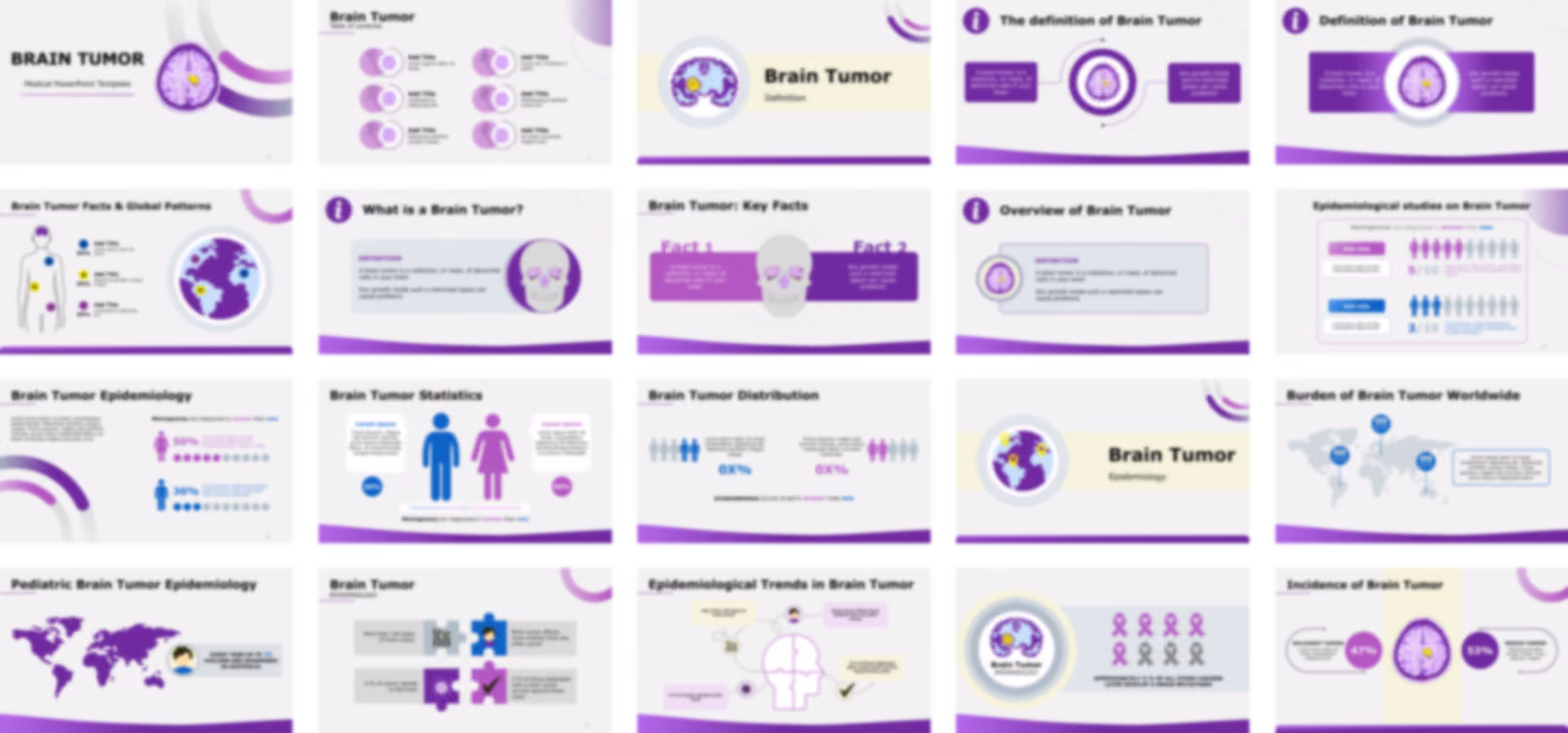 Brain Tumor PowerPoint Template slide preview