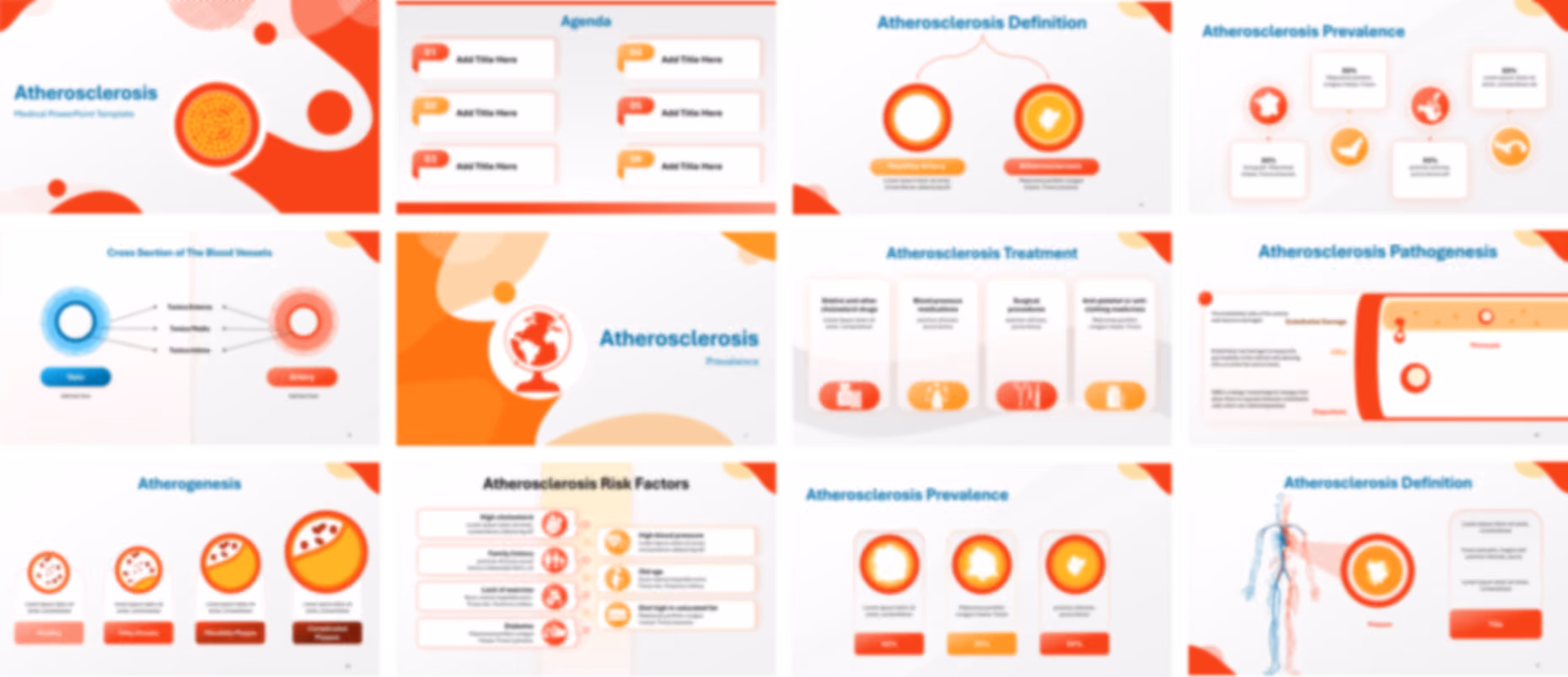 Atherosclerosis PowerPoint Template slide preview