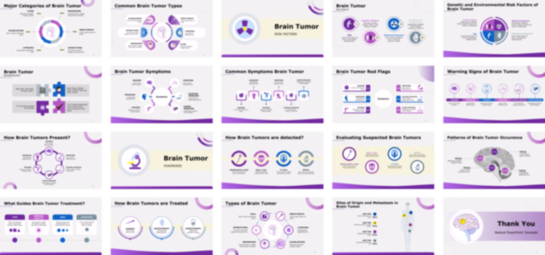 Brain Tumor PowerPoint template design preview