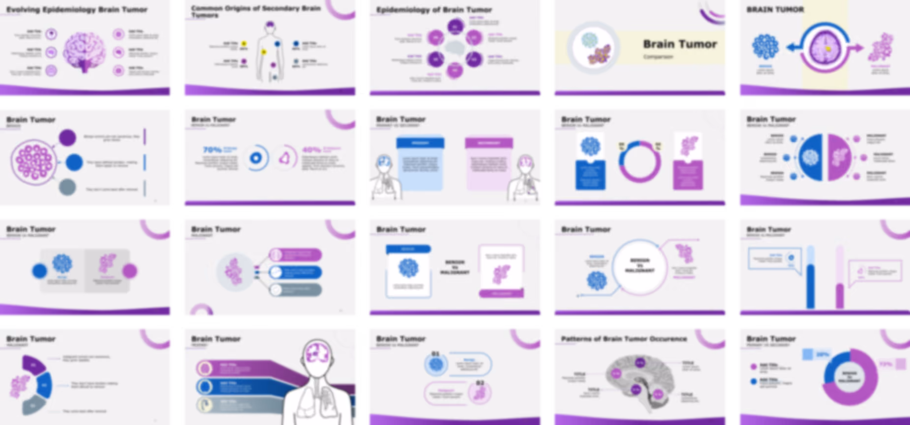 Brain Tumor presentation Template preview