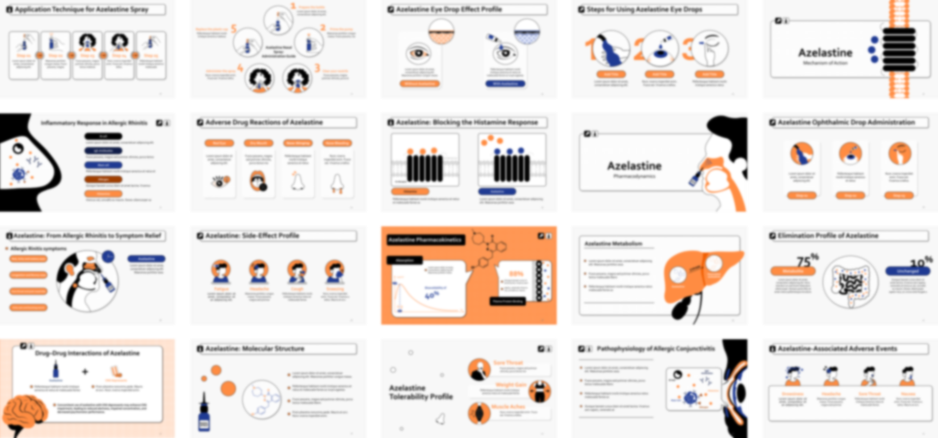 Azelastine presentation Template preview