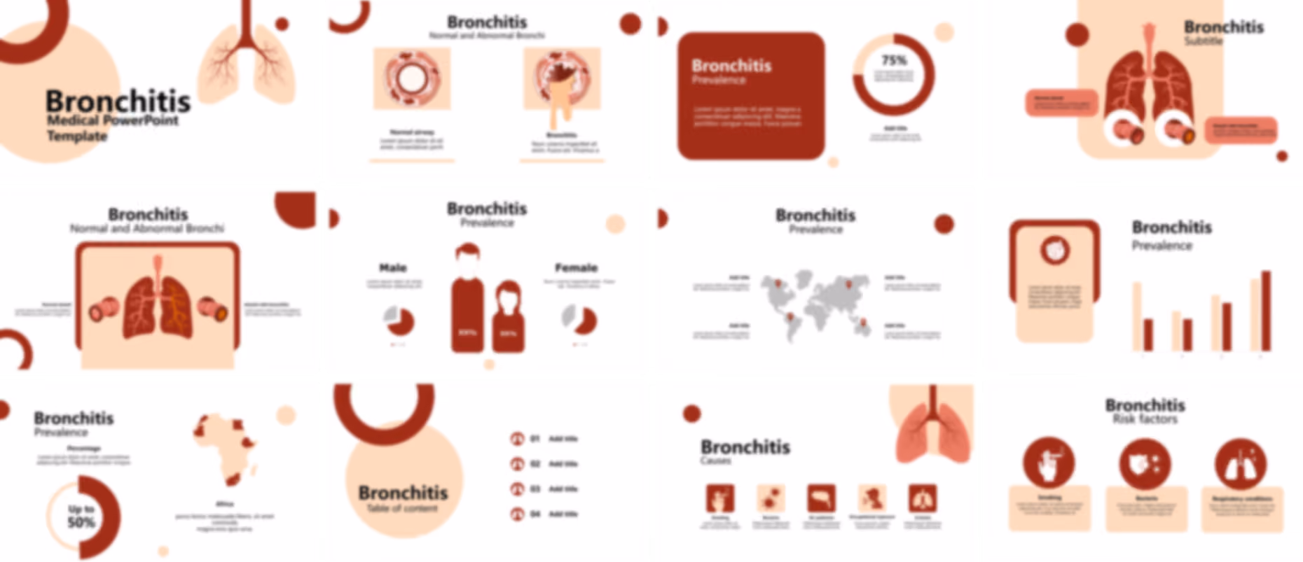 Bronchitis PowerPoint Template slide preview