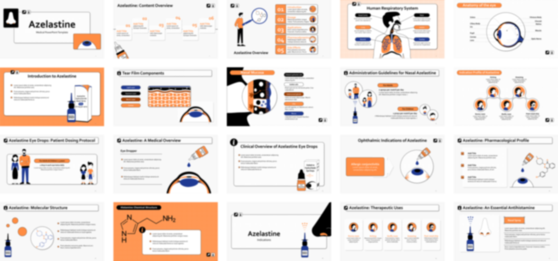 Azelastine PowerPoint Template slide preview