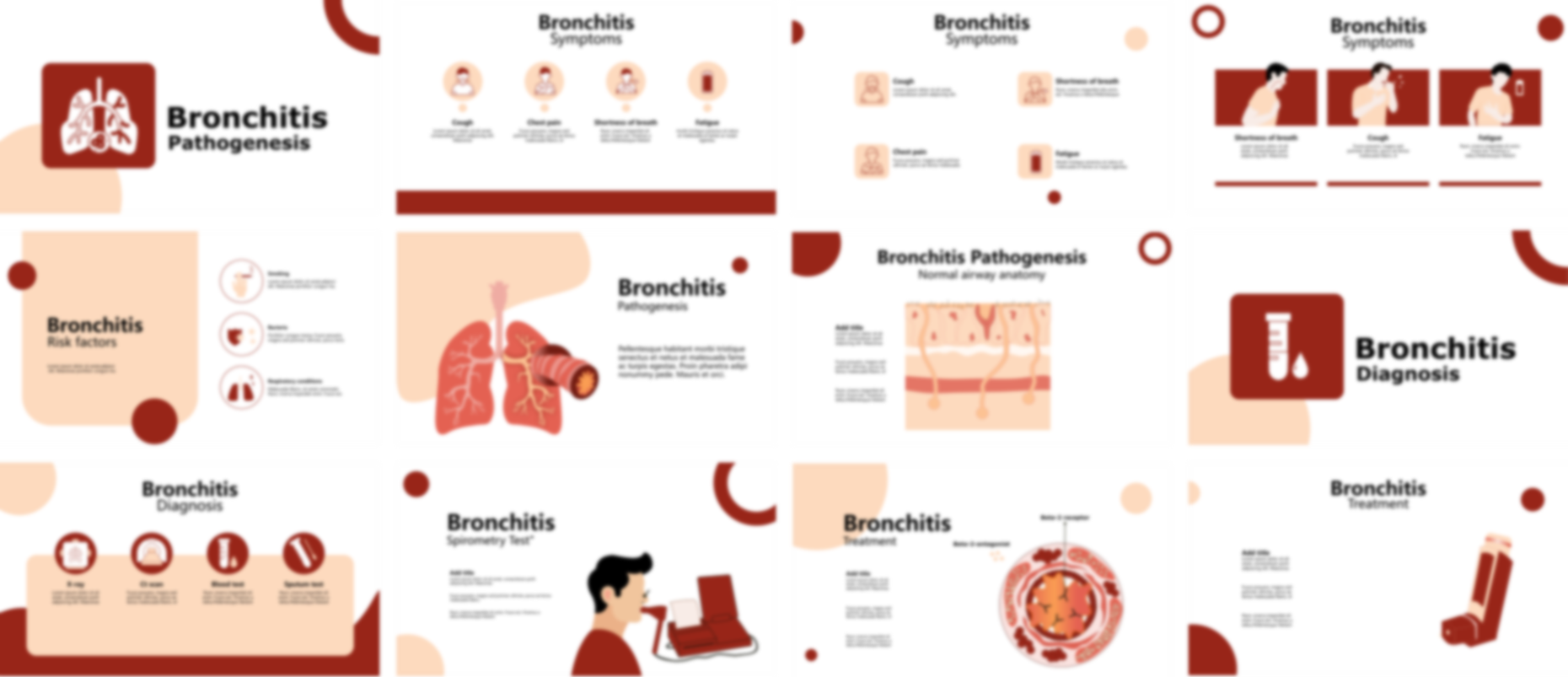 Bronchitis presentation Template preview