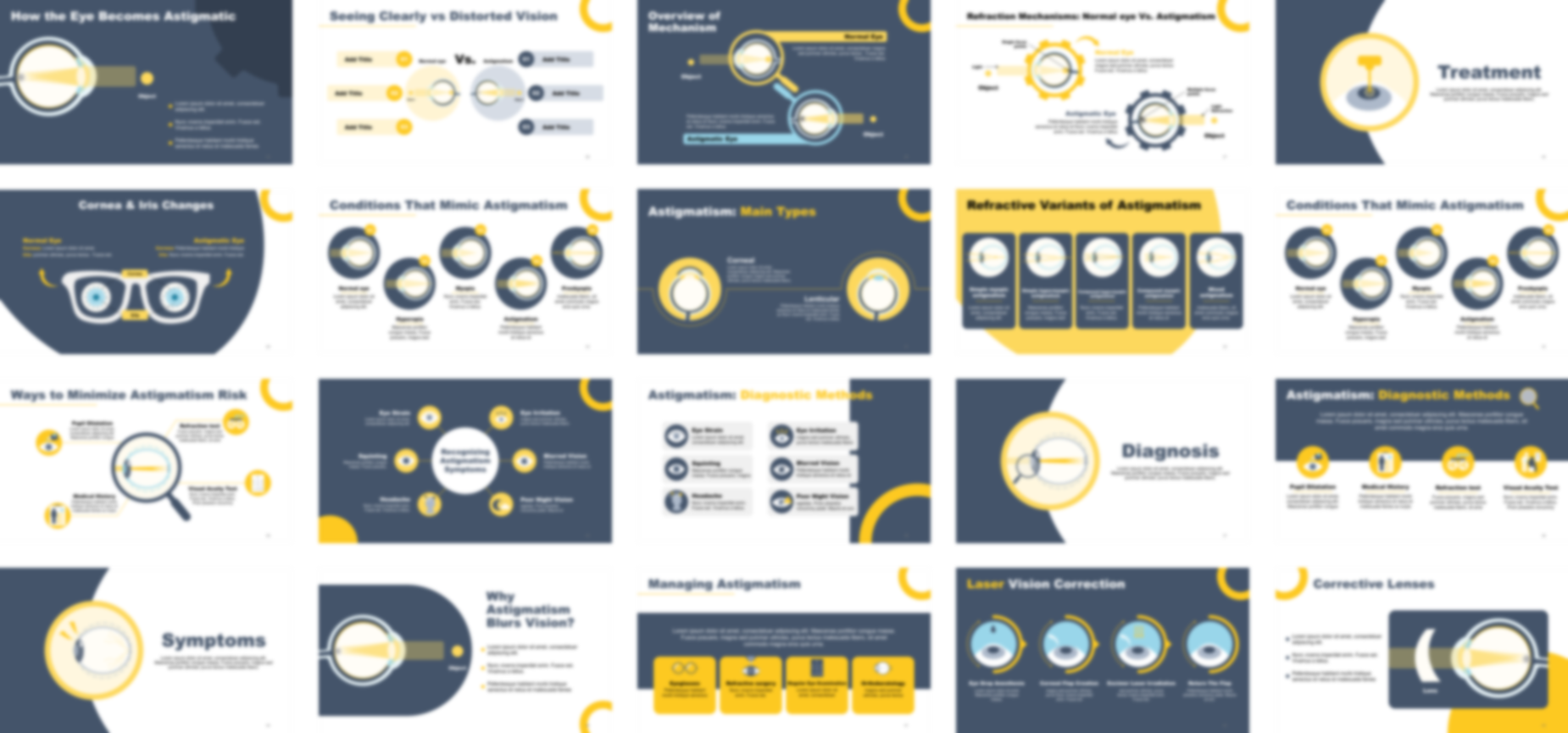 Astigmatism presentation Template preview