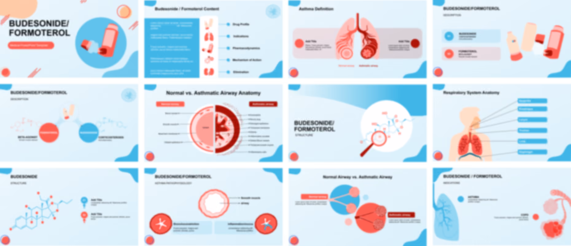 Budesonide Formoterol PowerPoint Template slide preview