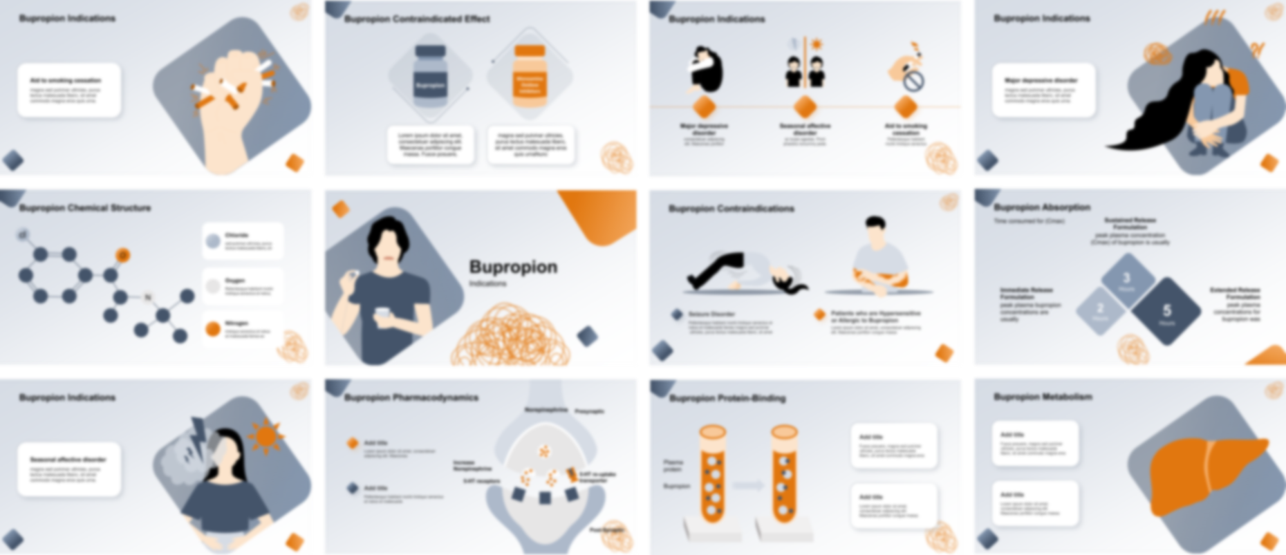 Bupropion presentation Template preview