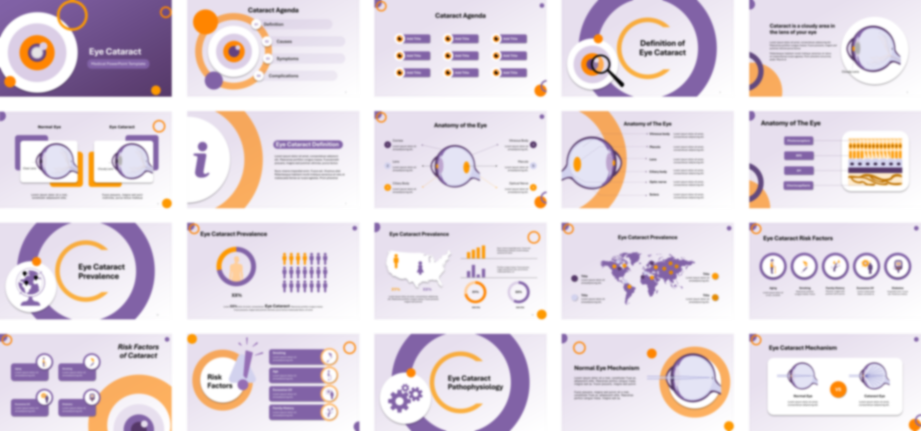 Cataracts PowerPoint Template slide preview
